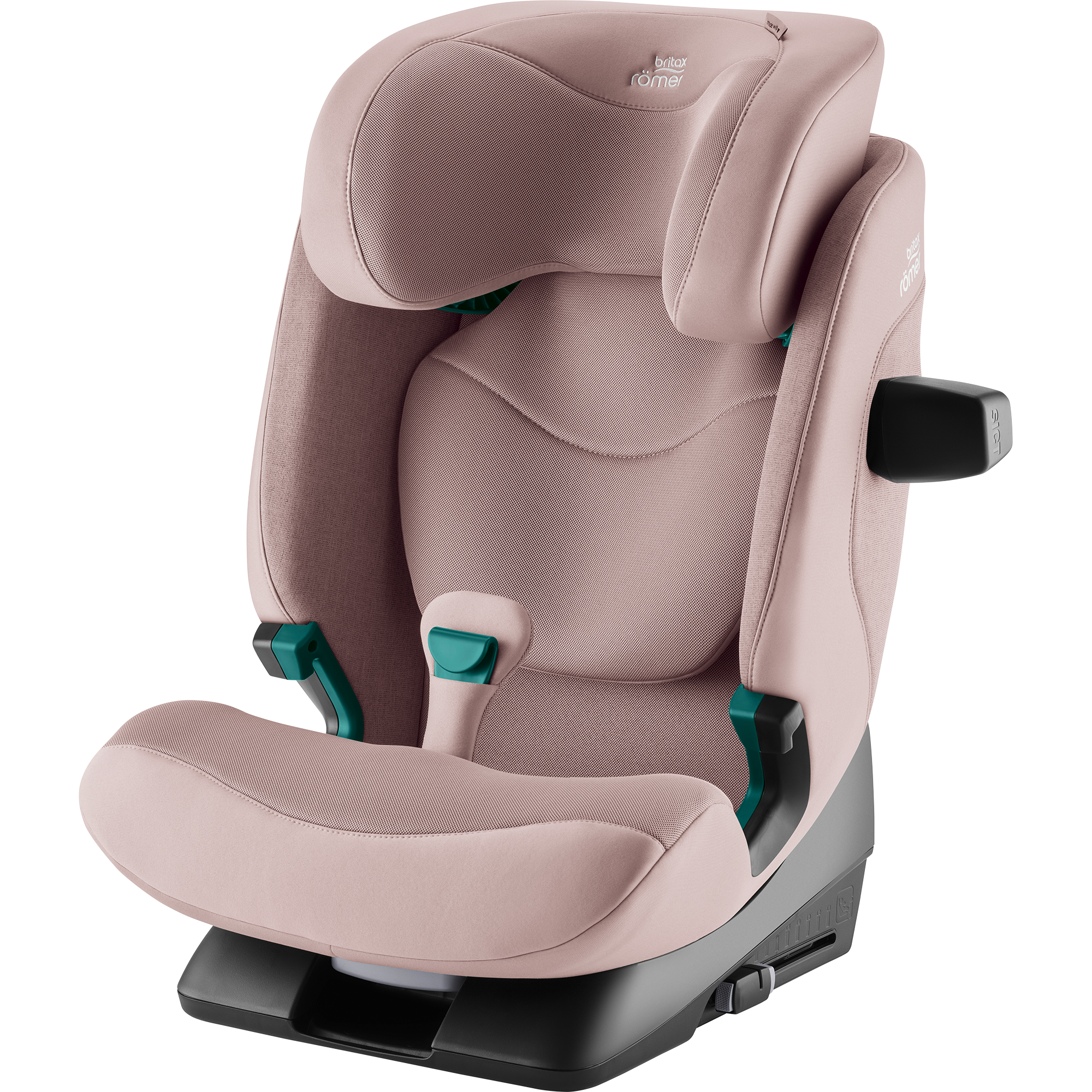 Kindersitze 15-36 kg, Gruppe 2/3, Britax Römer, Pink – Besonderheit: mit nur zwei Klicks ist der SAFEFIX dank ISOFIX Konnektoren installiert, während Anzeigen die korrekte und sichere Befestigung bestätigen 