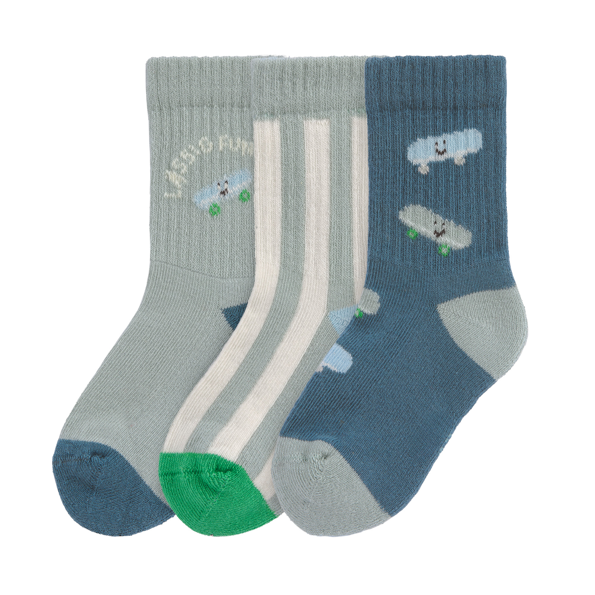 Socken & Strumpfhosen, LÄSSIG, Blau – Besonderheit: aus 77% Bio-Baumwolle