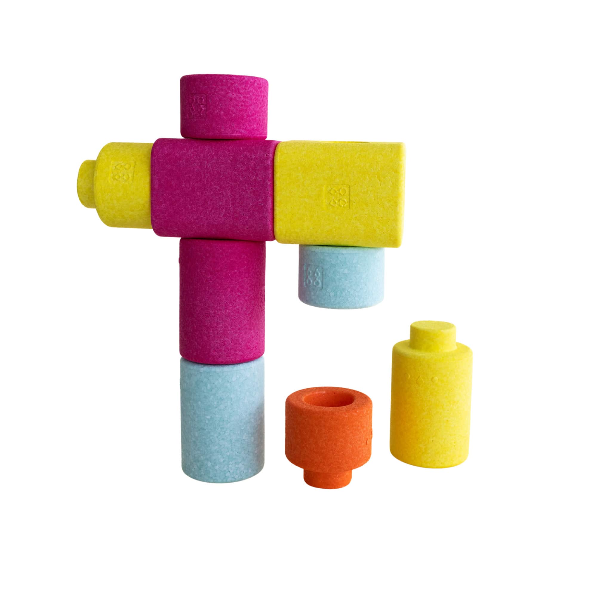 Schaumstoff Bausteine, Bygge, Gelb – Produktansicht