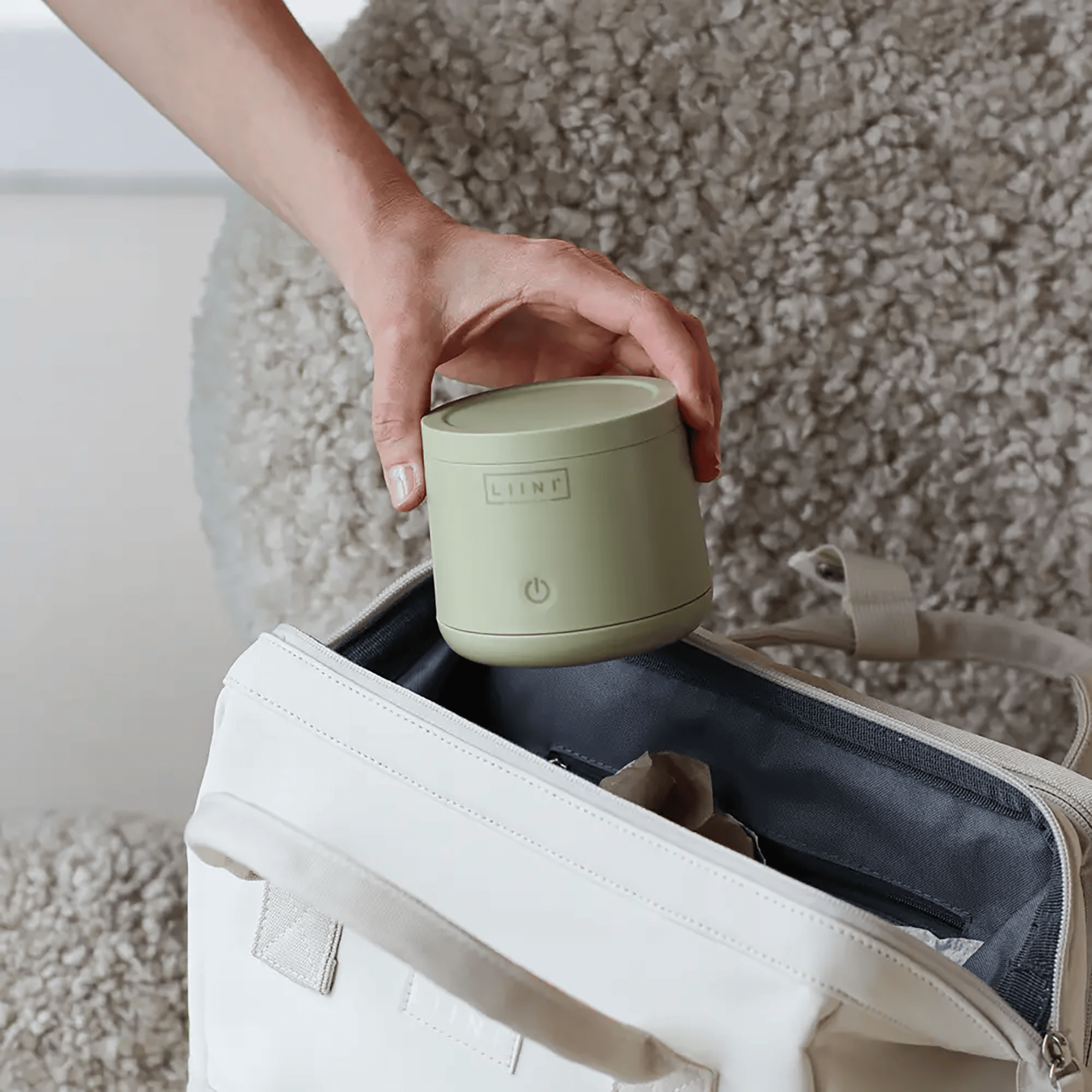 Babykostwärmer, LIINI, Grün – Produktansicht