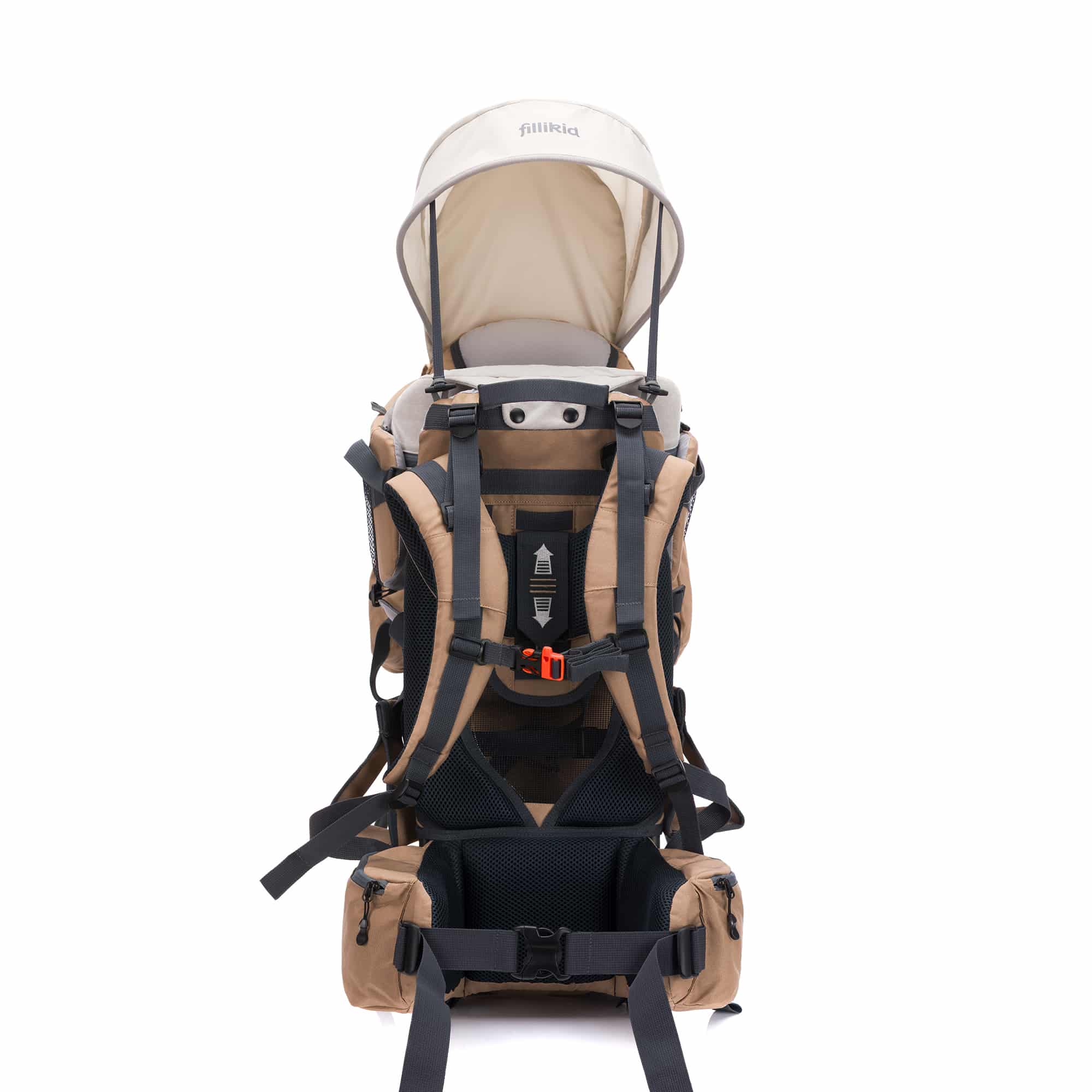 Rückentragen, fillikid, Beige – Besonderheit: ergonomische Rückentrage
