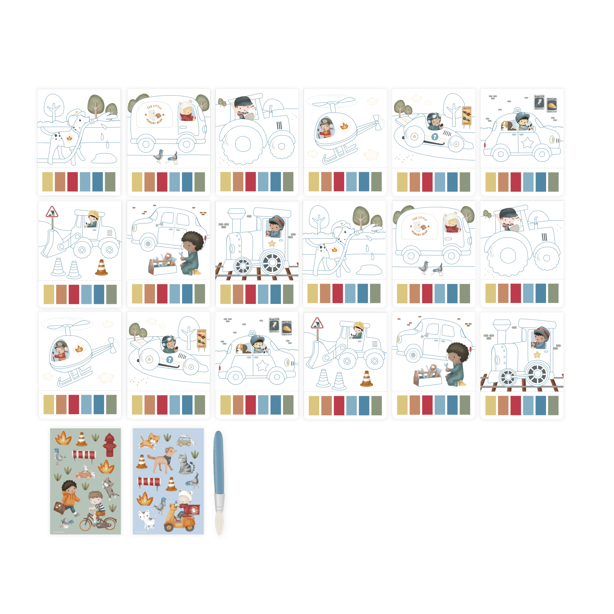 Malen & Kneten, LITTLE DUTCH, Blau – Produktansicht