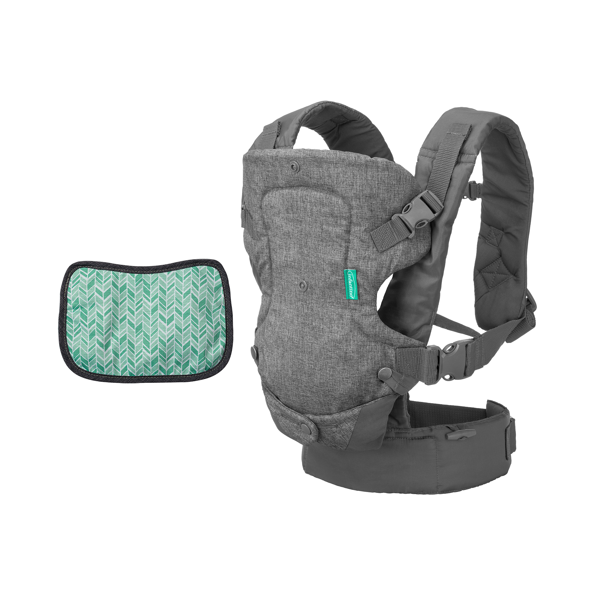 Fullbuckle Tragen, infantino, Grau – Produktansicht