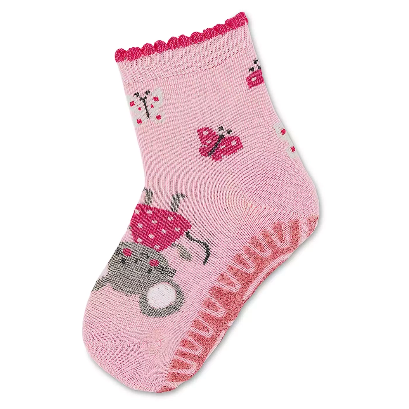 Sterntaler Jungen Socken Doppelpack - Haifisch-Motive, Größe 17/18, Mit Vollplüschsohle