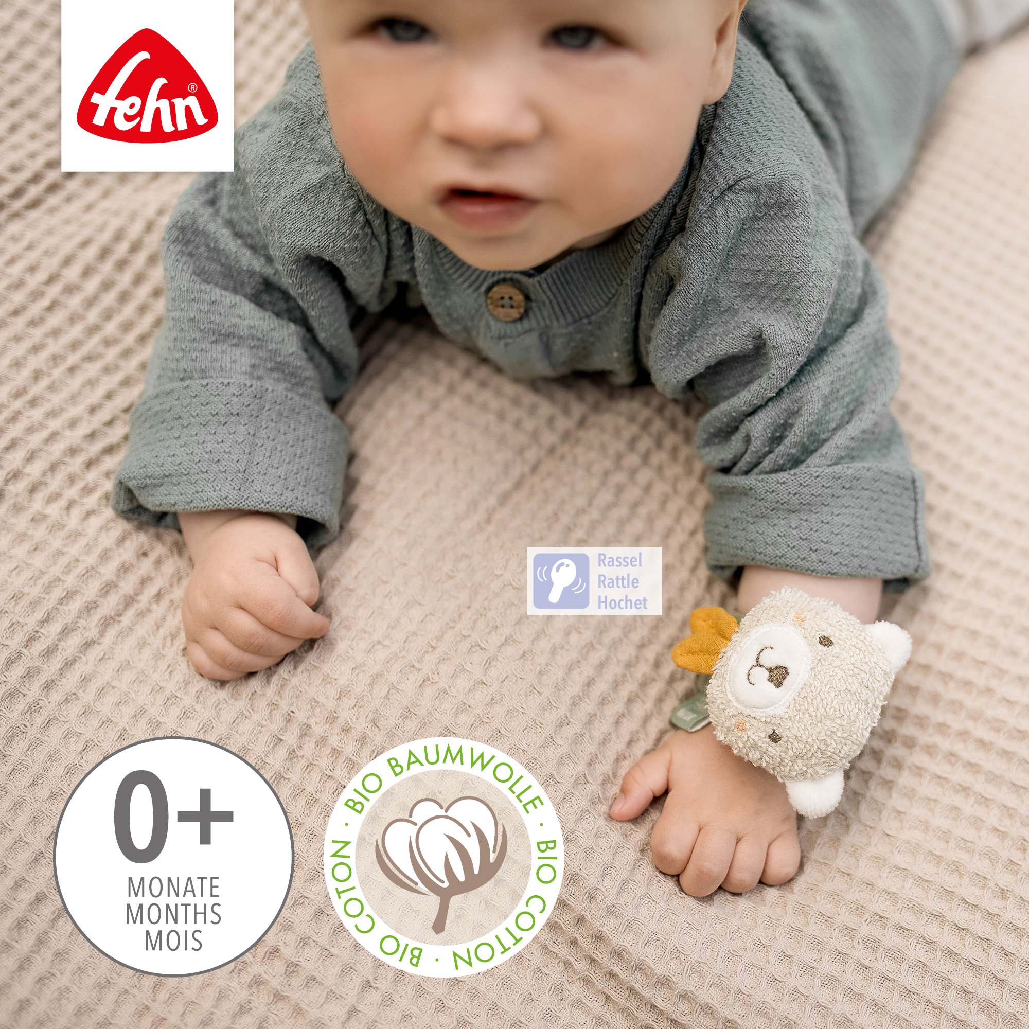 Rasseln & Greiflinge, fehn, Grün – Produktansicht