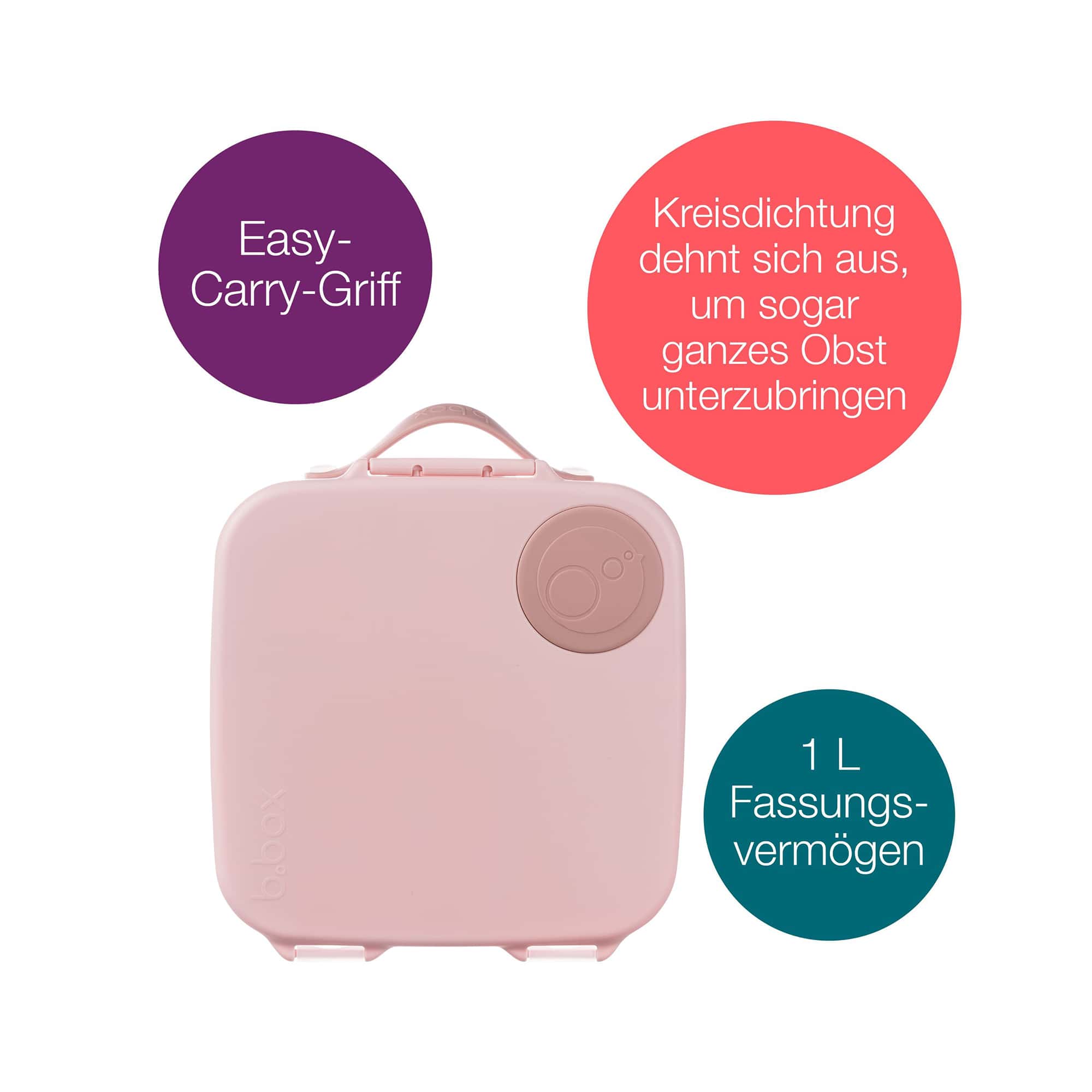 Brotdosen & Snackboxen, B.box, Pink – Produktansicht