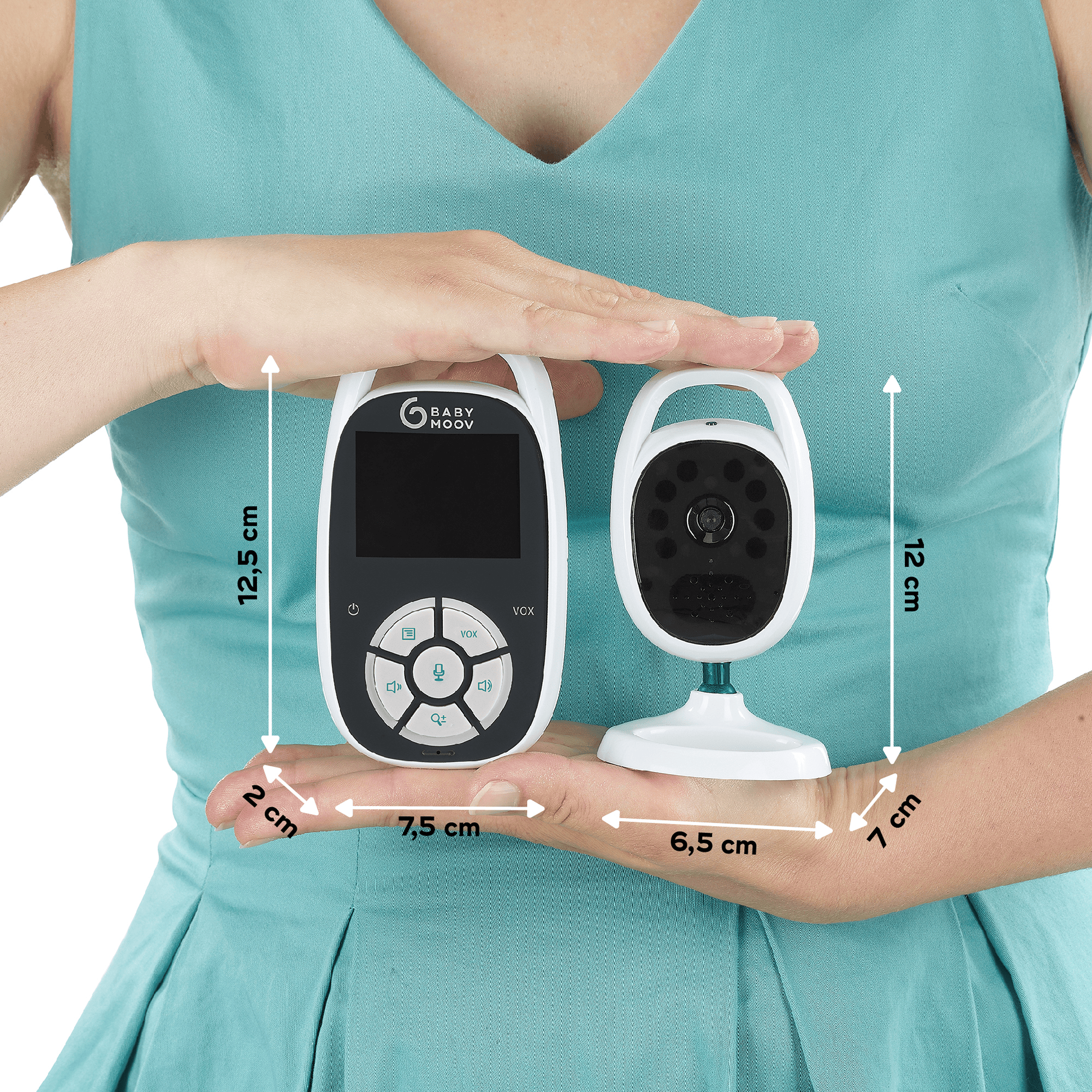 Video Babyphone, babymoov, Weiß – Produktansicht
