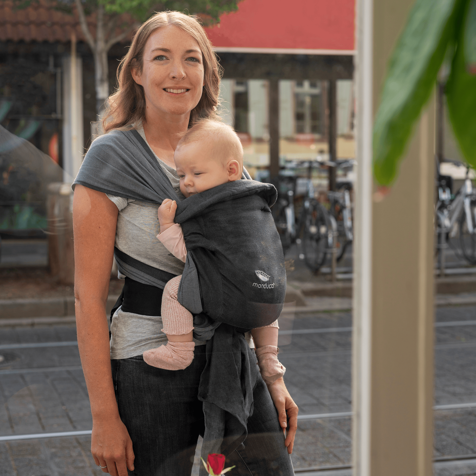 Babytragen, manduca, Grau – Produktansicht