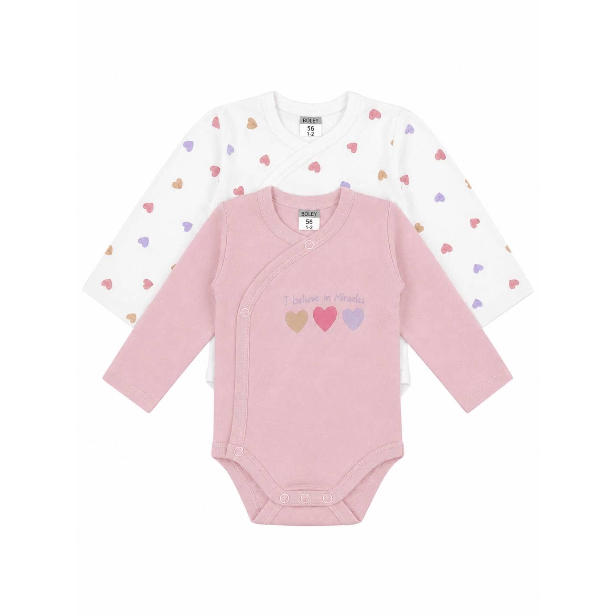 Wickelbodys, Boley, Pink – Besonderheit: aus 100% Baumwolle
