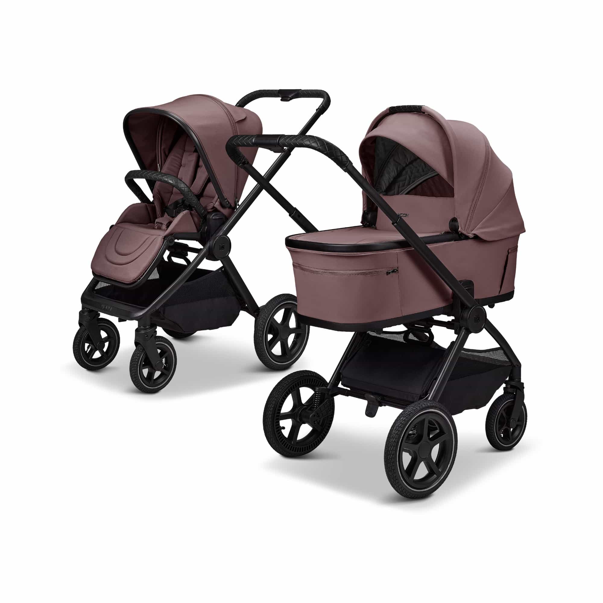 Kombi-Kinderwagen, MOON, Braun – Produktansicht