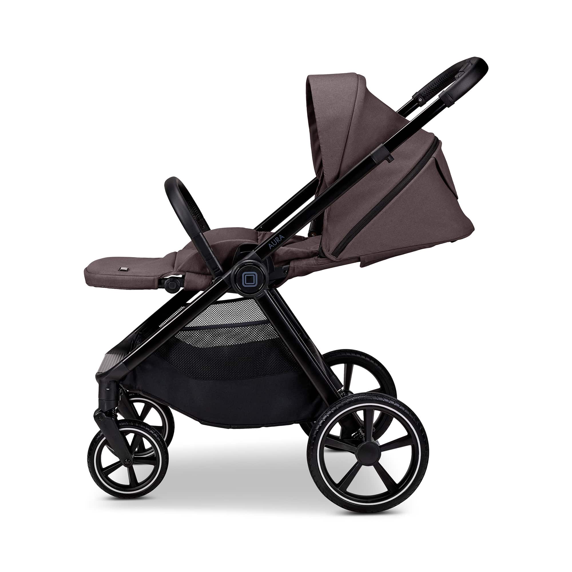 Kombi-Kinderwagen, MOON, Braun – Produktansicht