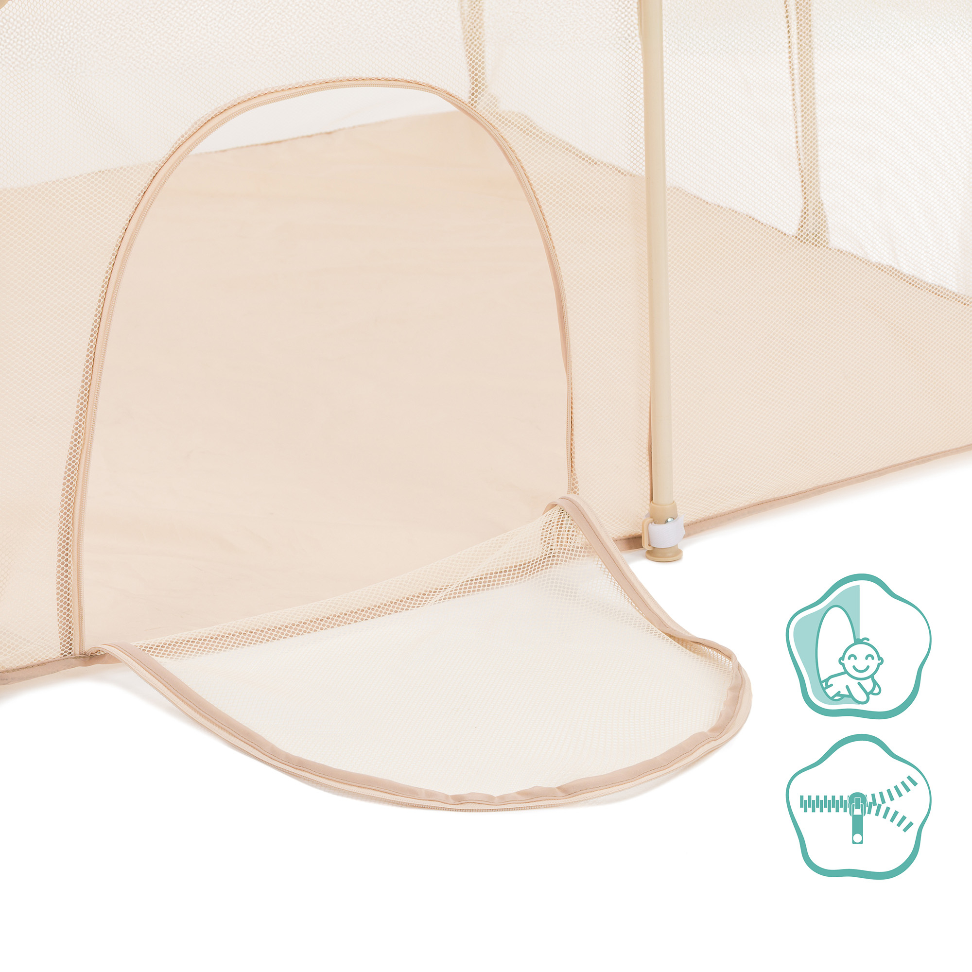 Laufgitter & Laufgittereinlagen, fillikid, Beige – Produktansicht