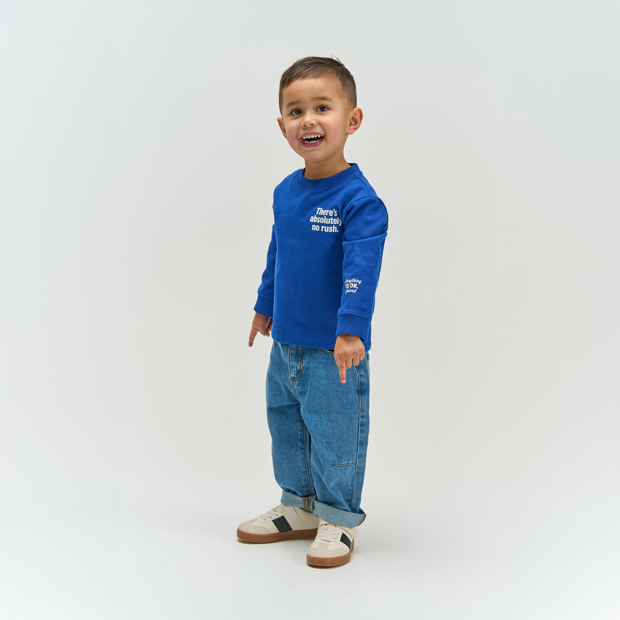 Pullover & Sweatshirts, mikk-line, Blau – Besonderheit: aus 100% Baumwolle