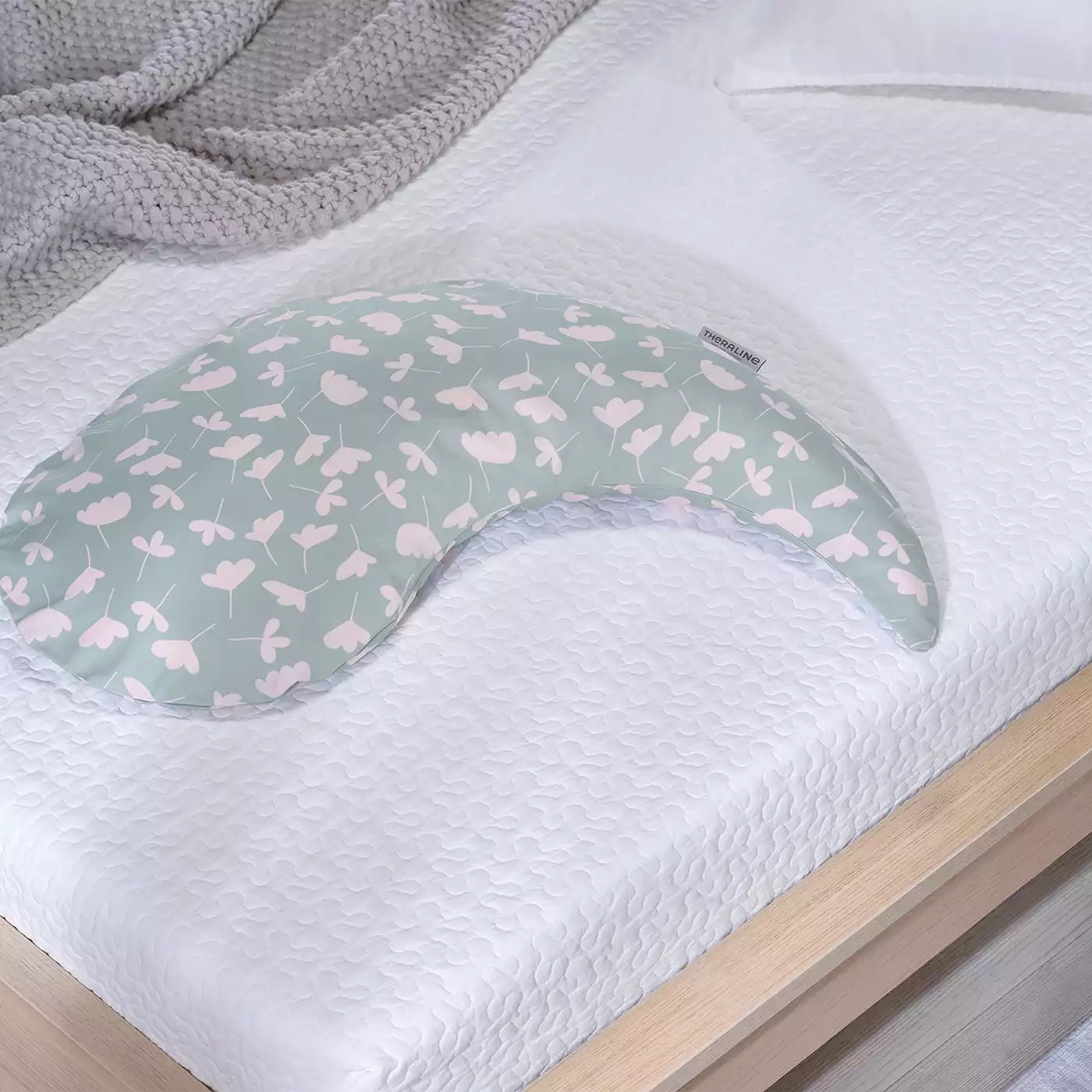 Stillkissen Yinnie Zarte Blüten THERALINE Pink Rosa Grün 2000575355206 2