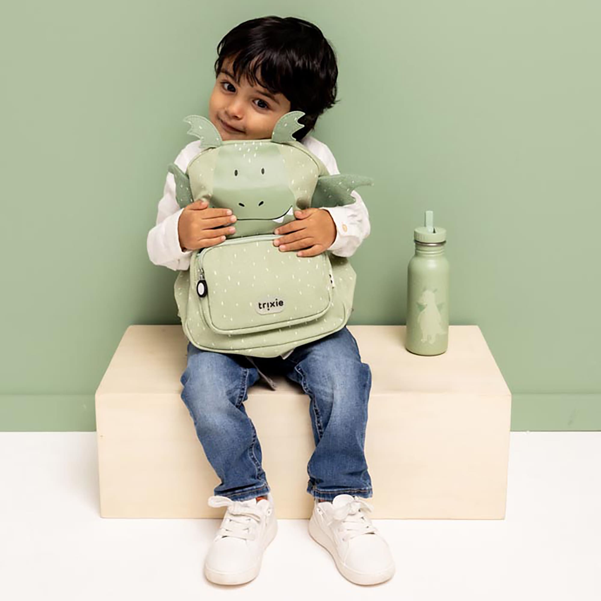 Kinderrucksäcke, trixie, Grün – Besonderheit: verstellbare Schultergurte mit einem Brustgurt 