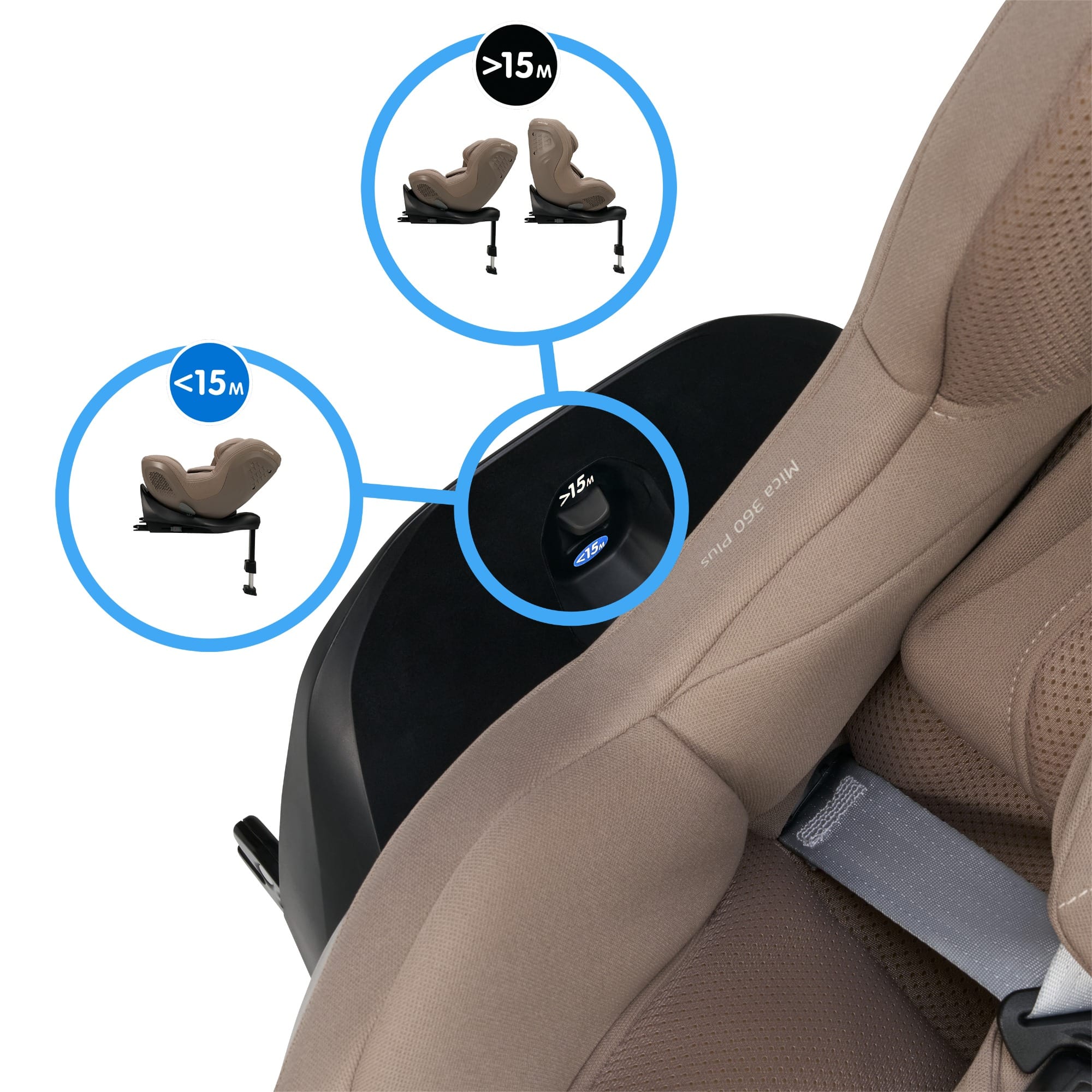 Reboarder 0-18 kg, Gruppe 0+/1, MAXI-COSI, Beige – Produktansicht