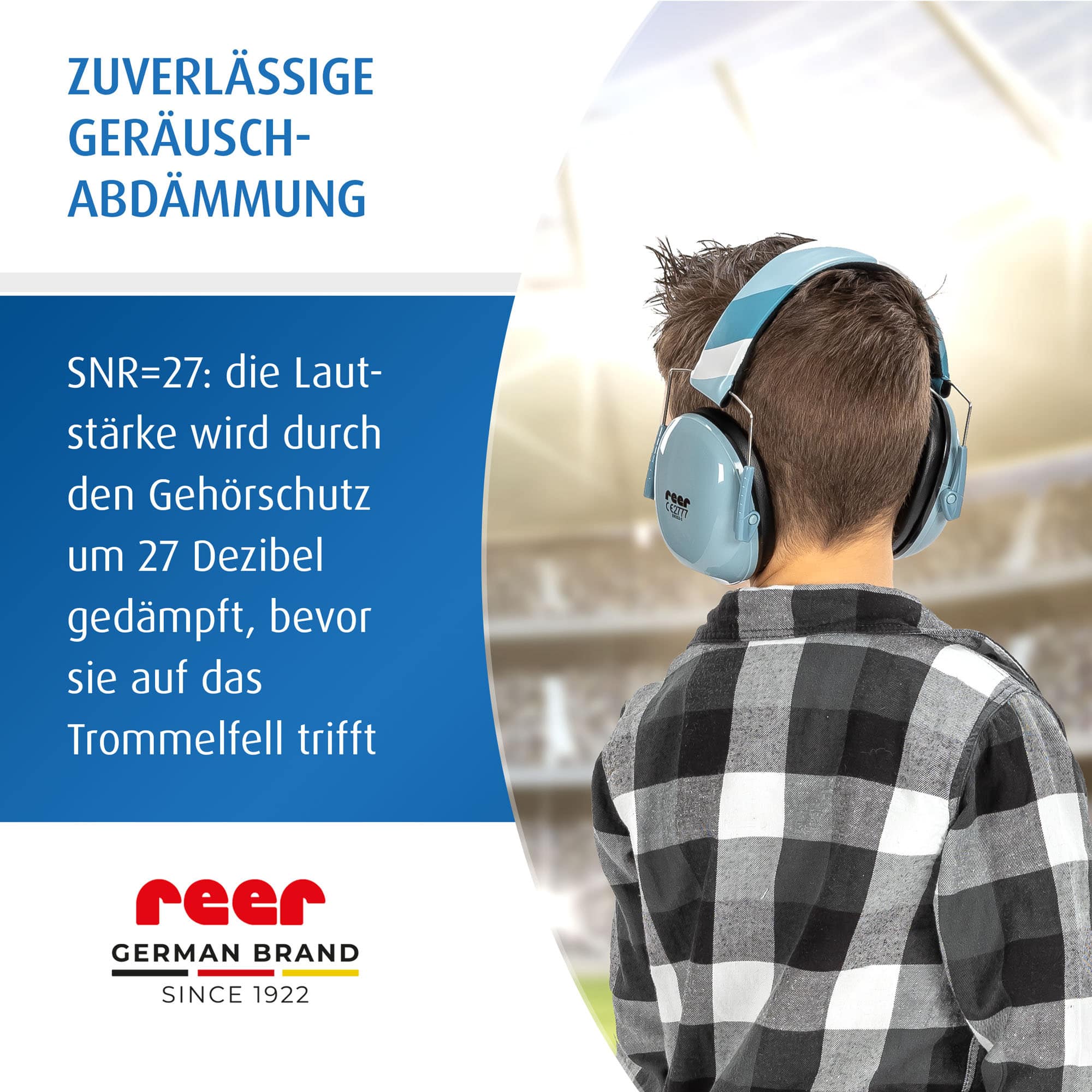 Gehörschutz, reer, Blau – Produktansicht