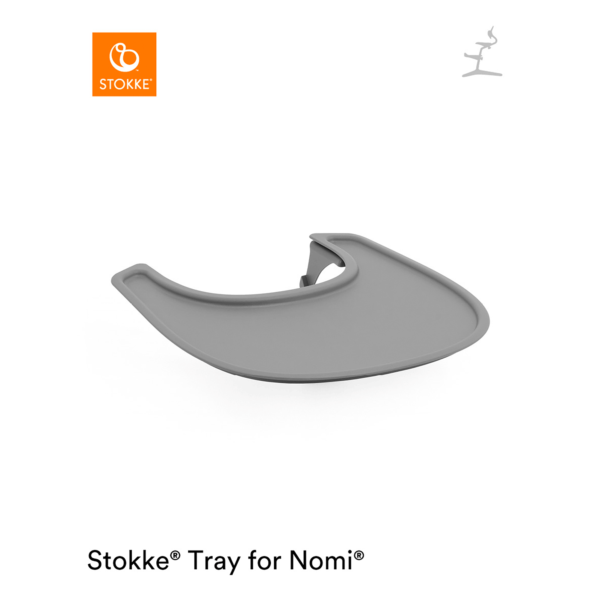 Nomi® Tray Grey STOKKE Grau Grau 2000584234509 1
