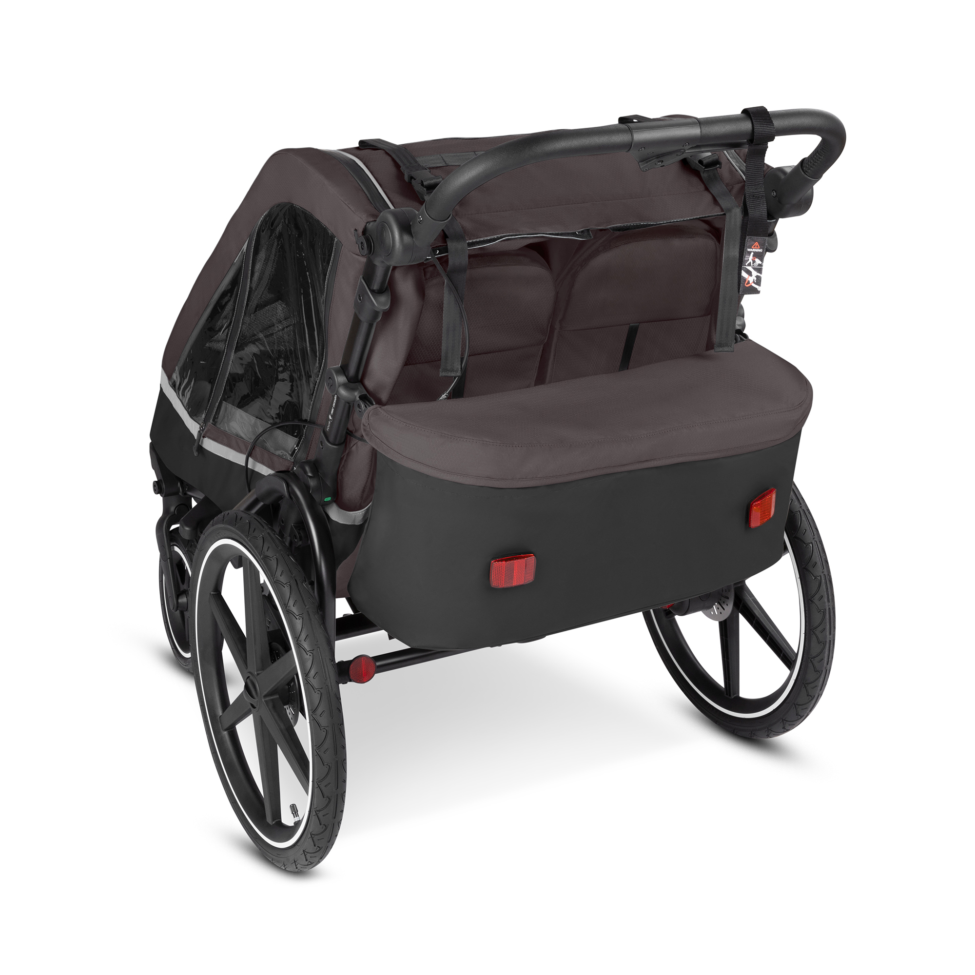 Fahrradanhänger, ABC DESIGN, Grau – Produktansicht