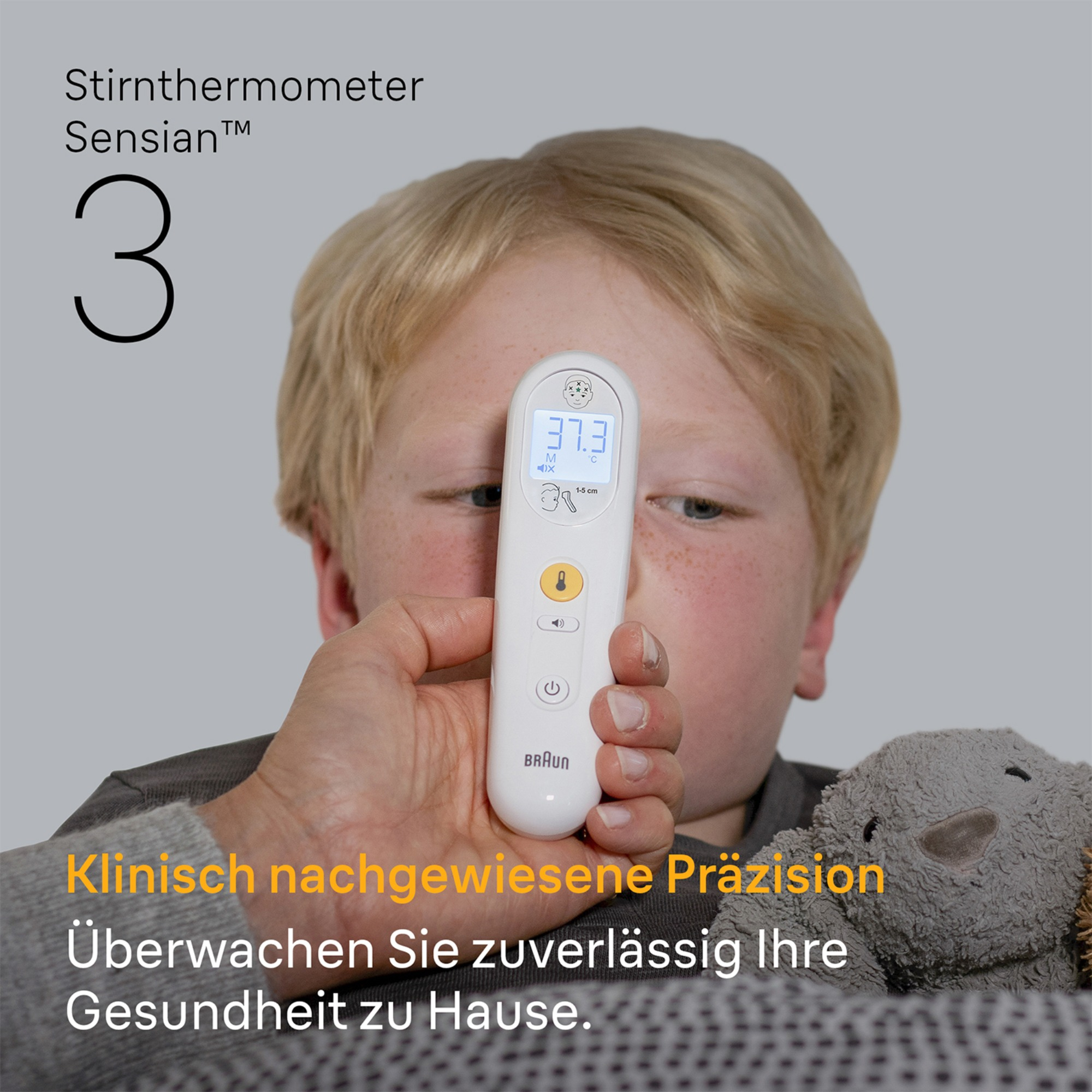 Fieberthermometer, BRAUN, Weiß – Besonderheit: zeigt die Temperatur in nur 2 Sekunden an