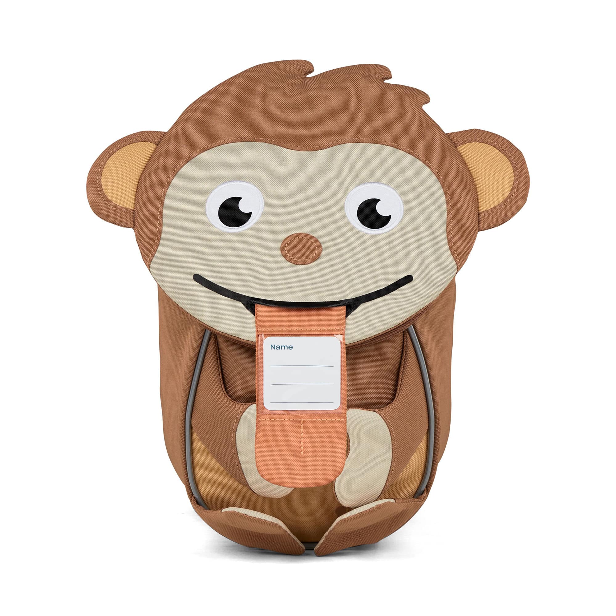 Kinderrucksäcke, Affenzahn, Braun – Besonderheit: höhen- und weitenverstellbarer Brustgurt für eine ideale Anpassung an den Körper