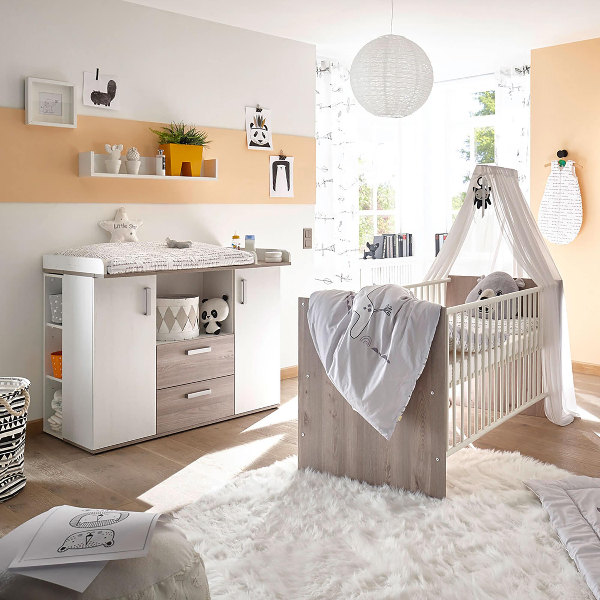 2-teiliges Spar-Set Babyzimmer Lina Mäusbacher Weiß 9000000000153 1