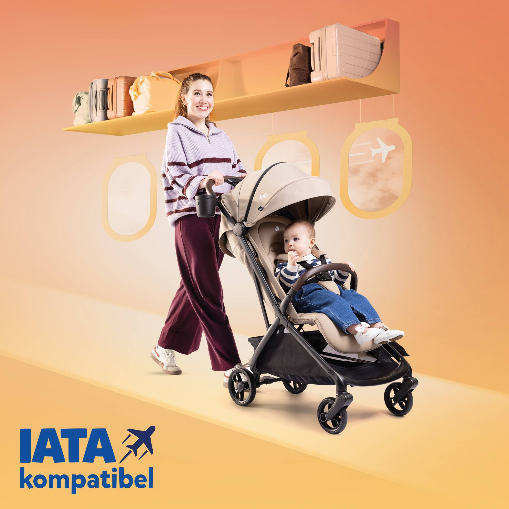Reisebuggys, Joie, Beige – Produktansicht