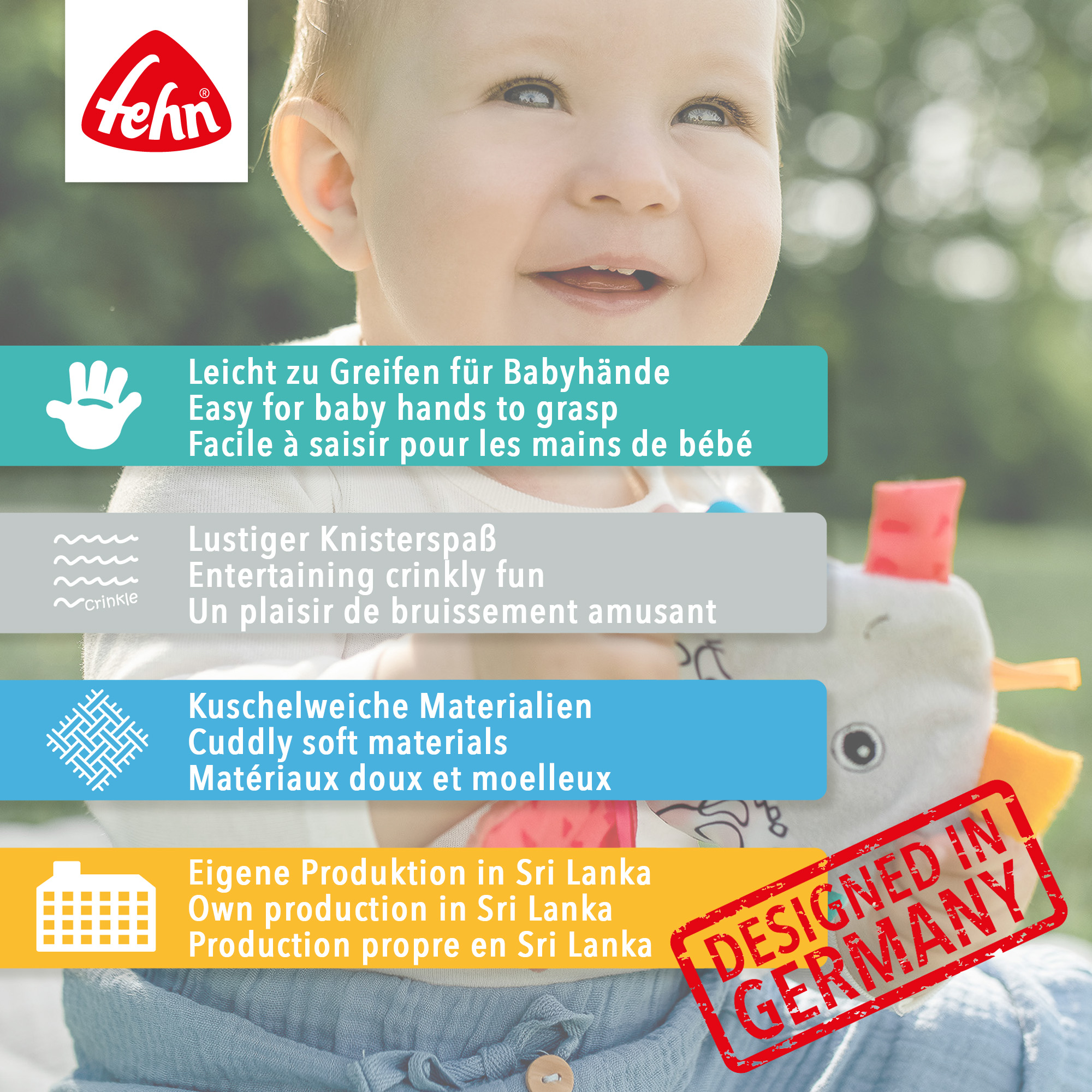 Kuscheltiere, fehn, Braun – Produktansicht