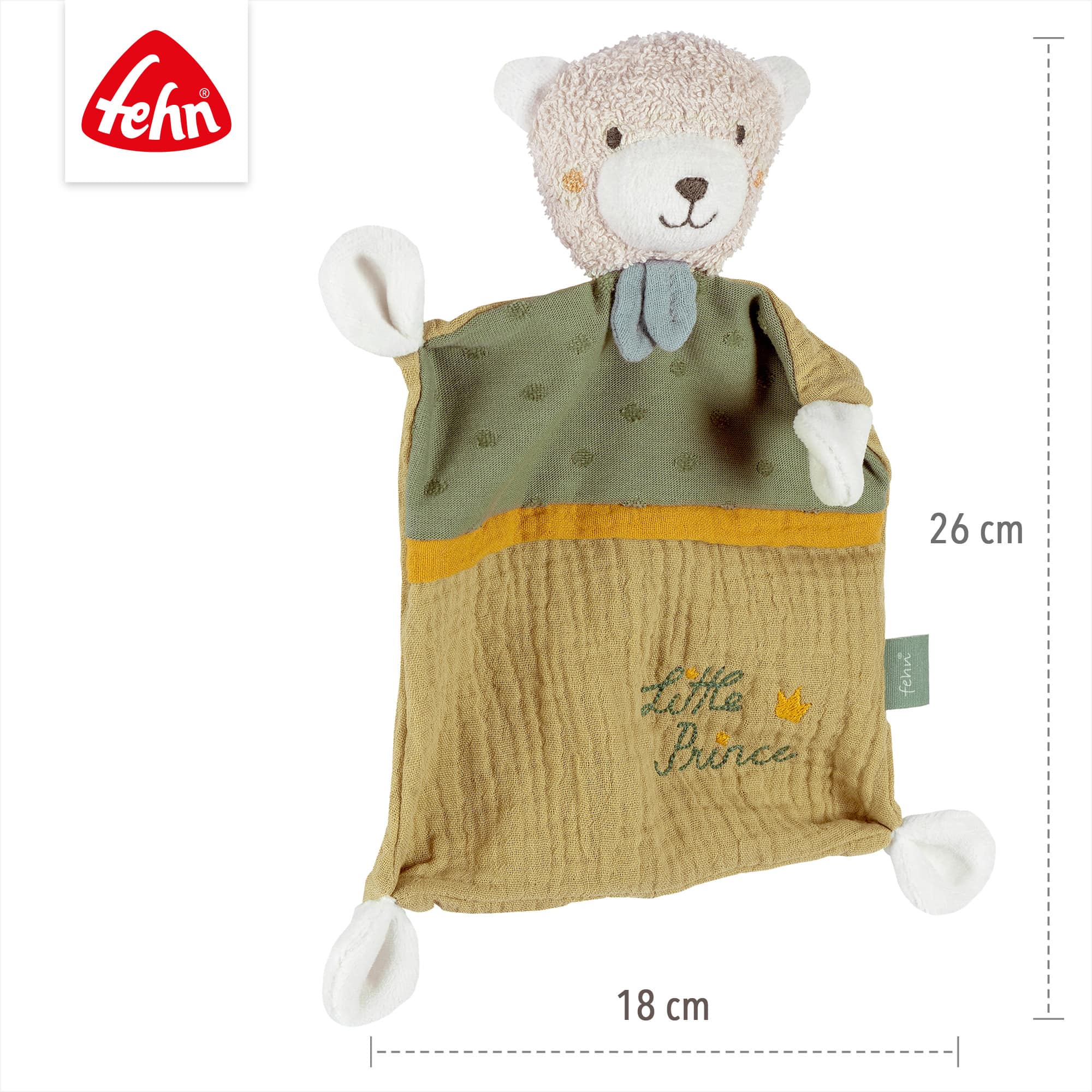 Schmusetücher, fehn, Grün – Produktansicht