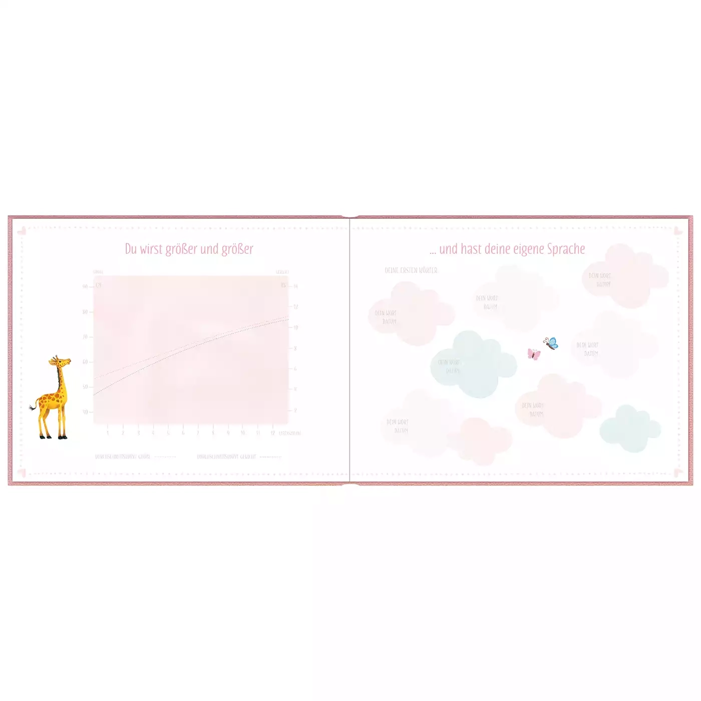 Babyalben, DIE SPIEGELBURG, Pink – Produktansicht