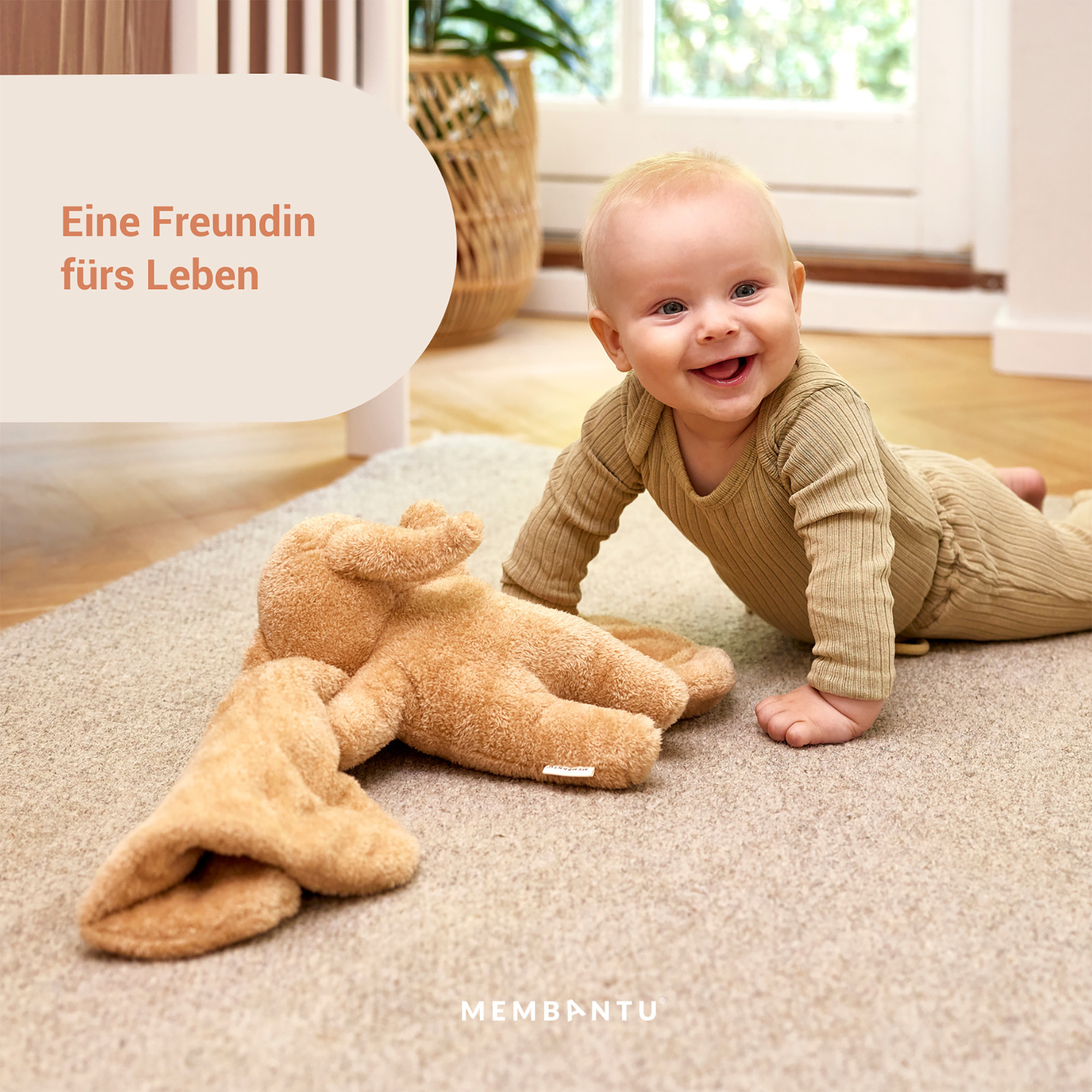 Kuscheltiere Elefanten, MEMBANTU, Braun – Produktansicht