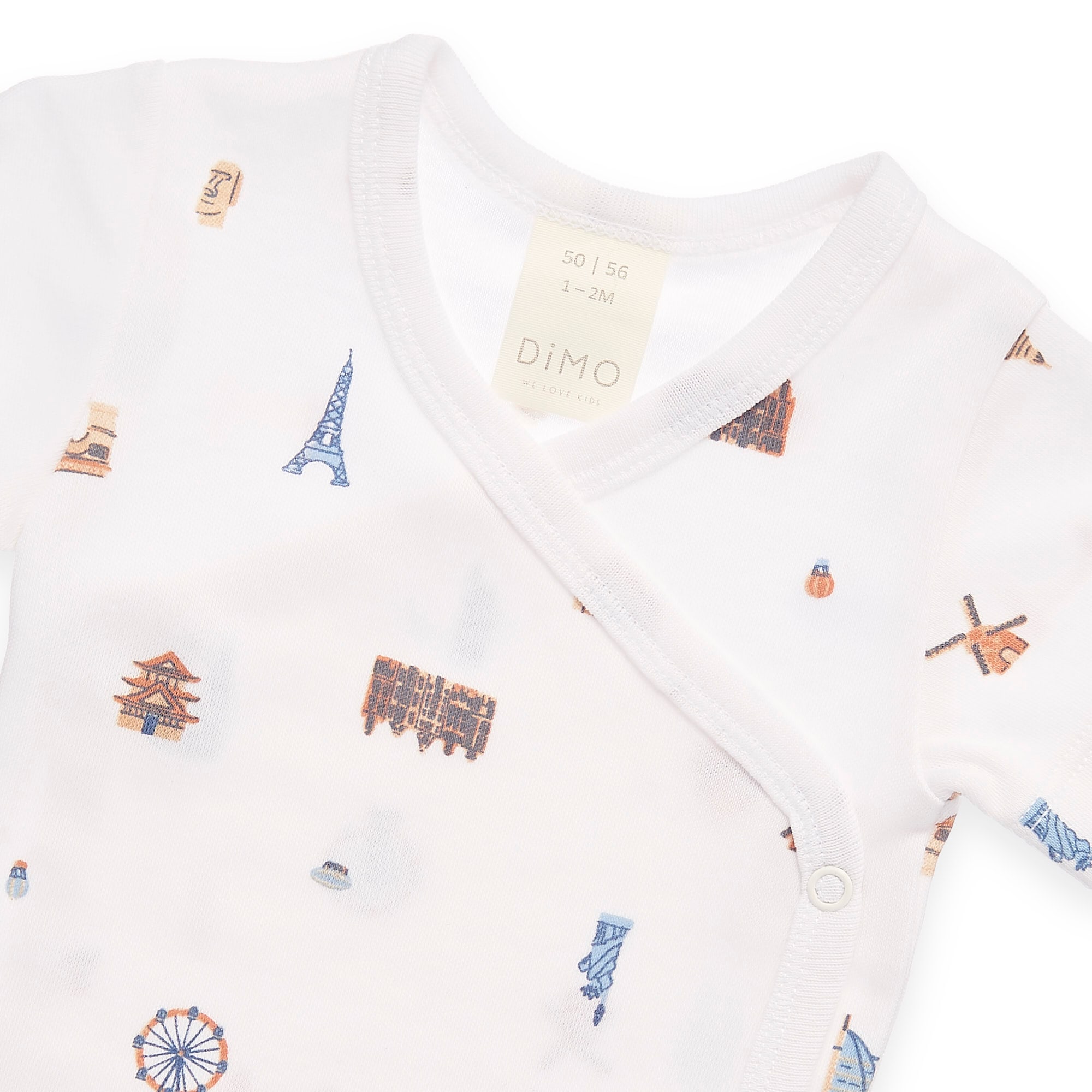 Wickelbodys, DIMO, Weiß – Besonderheit: aus 100% Baumwolle