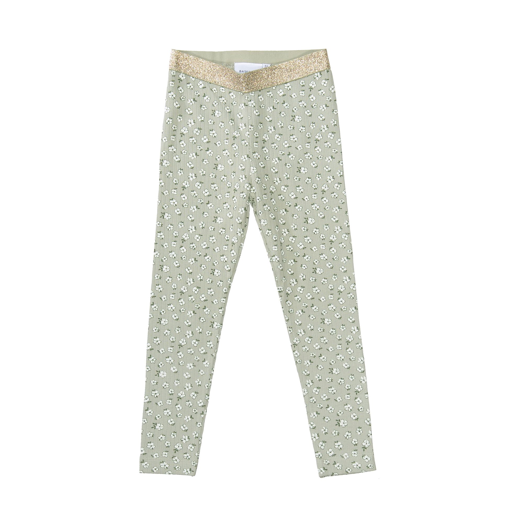 Leggings, BASEFIELD, Grün – Besonderheit: aus 96% Baumwolle