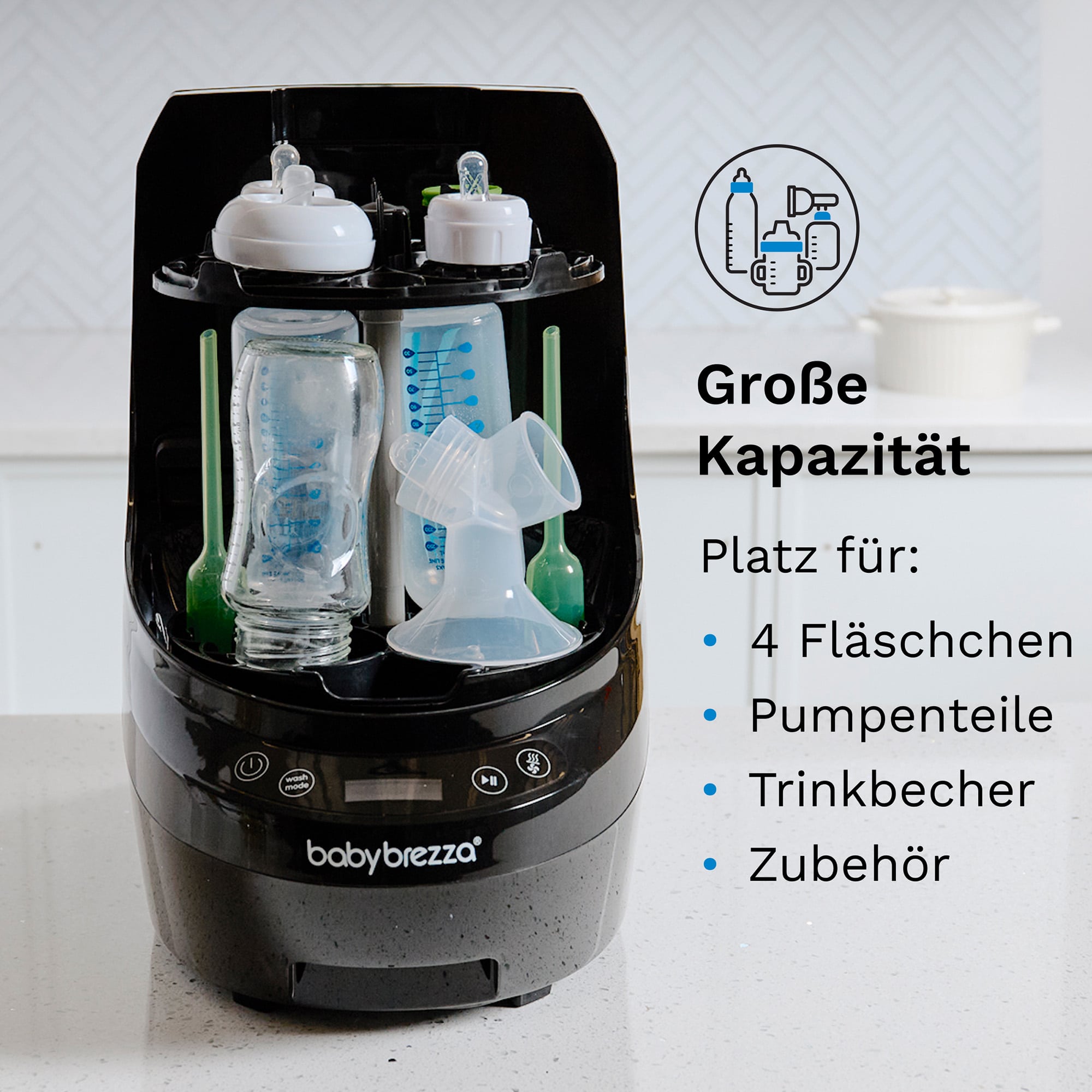 Vaporisatoren, babybrezza, Schwarz – Produktansicht