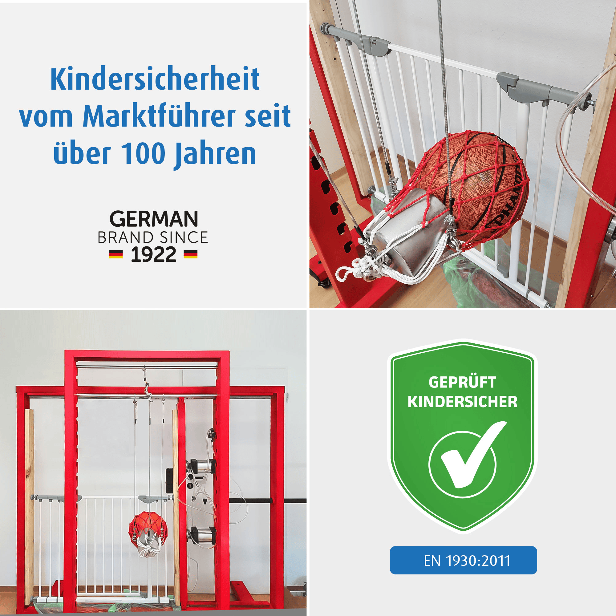 Tür- & Treppenschutzgitter, reer, Weiß – Produktansicht