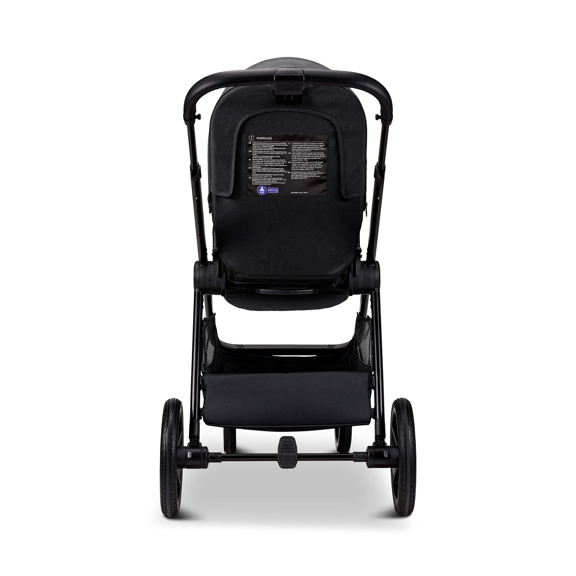 Kombi-Kinderwagen, MOON, Schwarz – Produktansicht