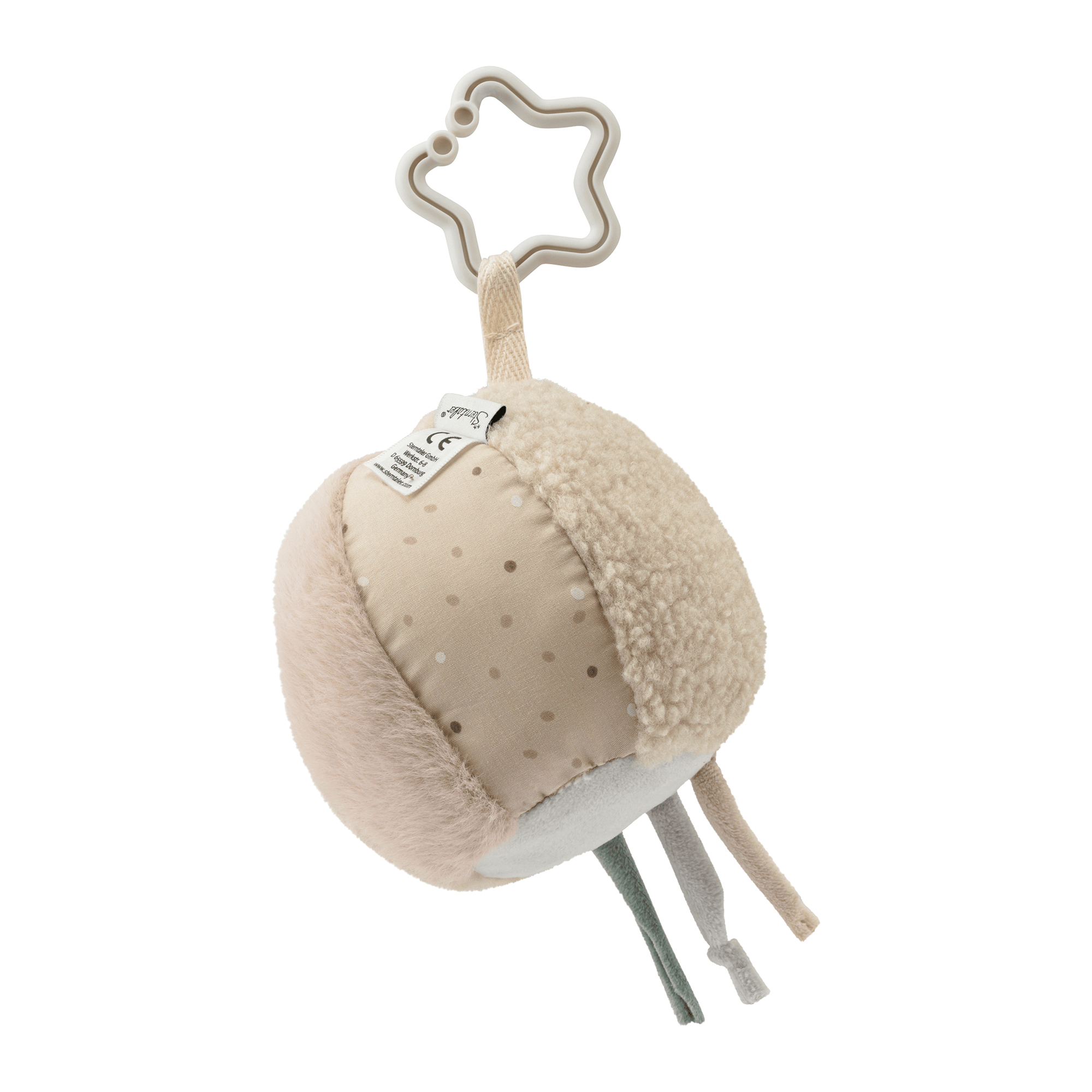 Rasseln & Greiflinge, Sterntaler, Beige – Besonderheit: fördert die motorischen Fähigkeiten