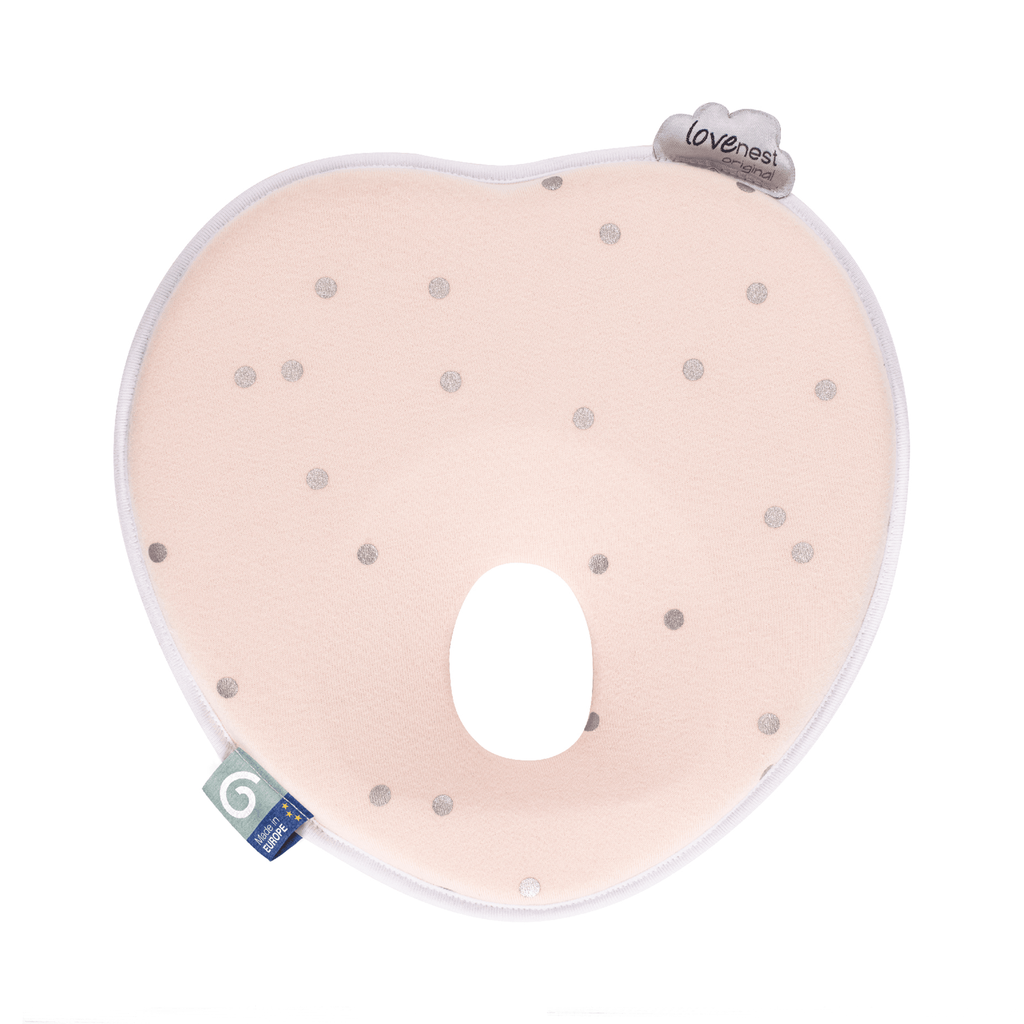 Bettdecken & Kissen, babymoov, Pink – Besonderheit: zur gleichmäßigen Druckverteilung auf den Hinterkopf des Kindes