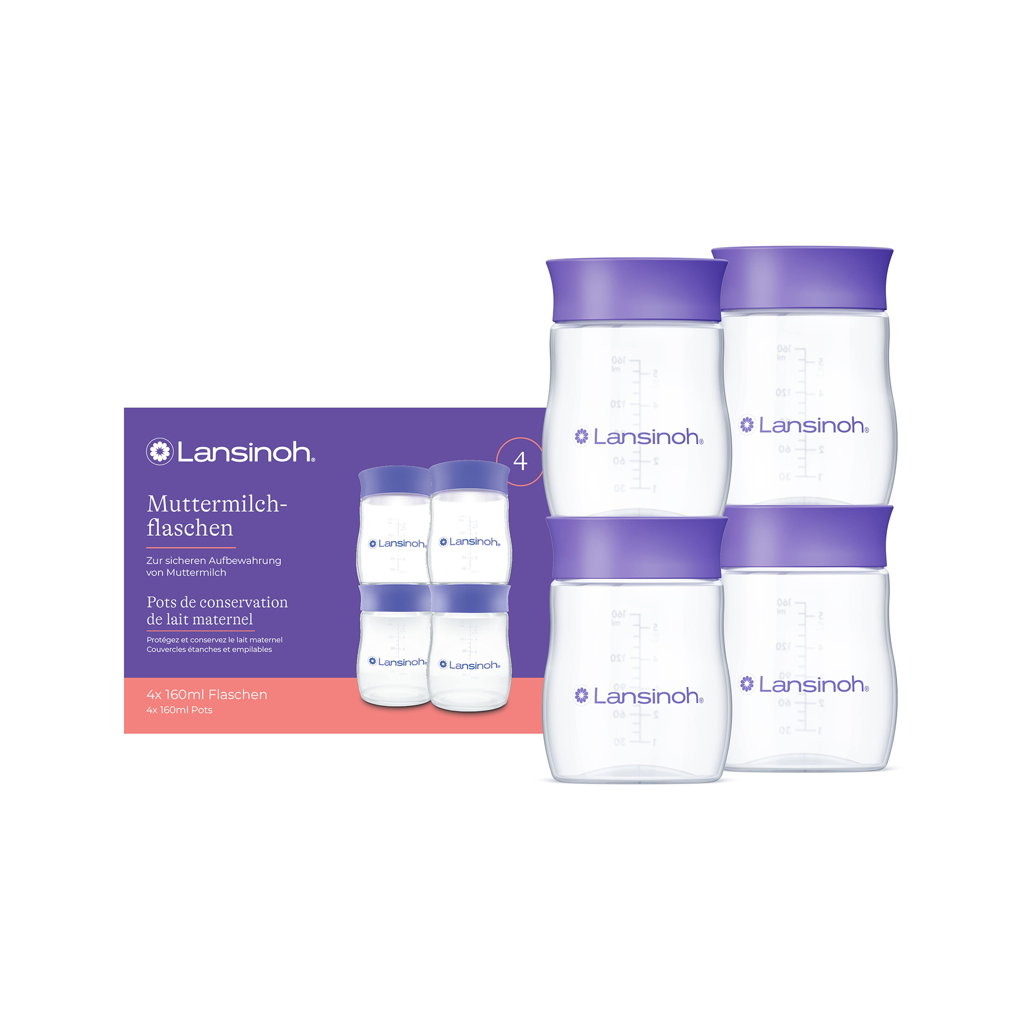 Babyfläschchen, Lansinoh, Transparent – Produktansicht