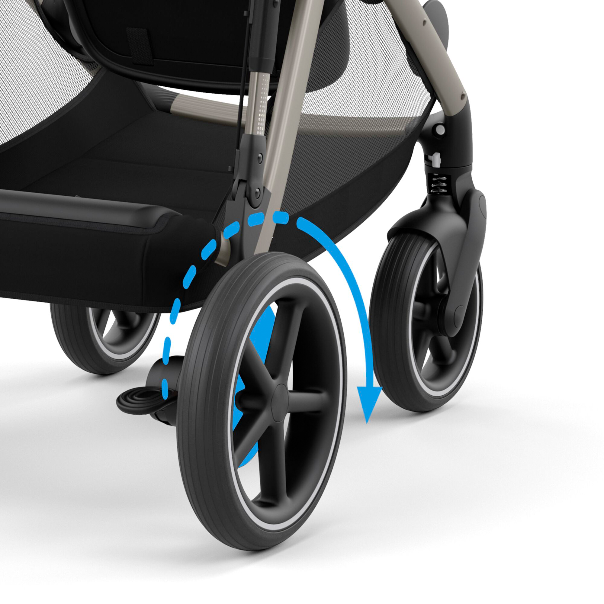 Kombi-Kinderwagen, cybex, Beige – Produktansicht