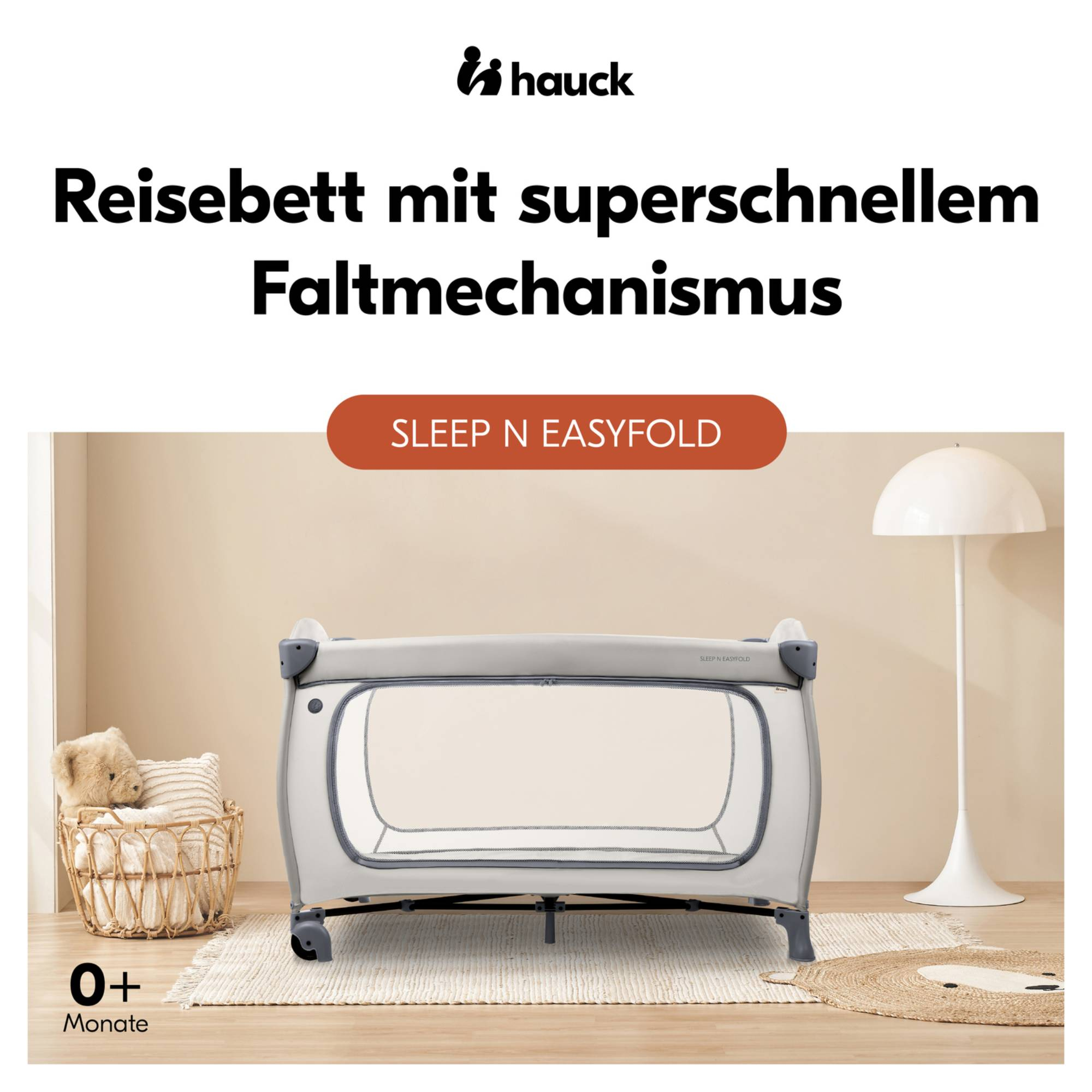 Reisebetten & Zubehör, hauck, Grau – Besonderheit: flexibel einsetzbar durch multifunktionale Nutzung als Reisebett
