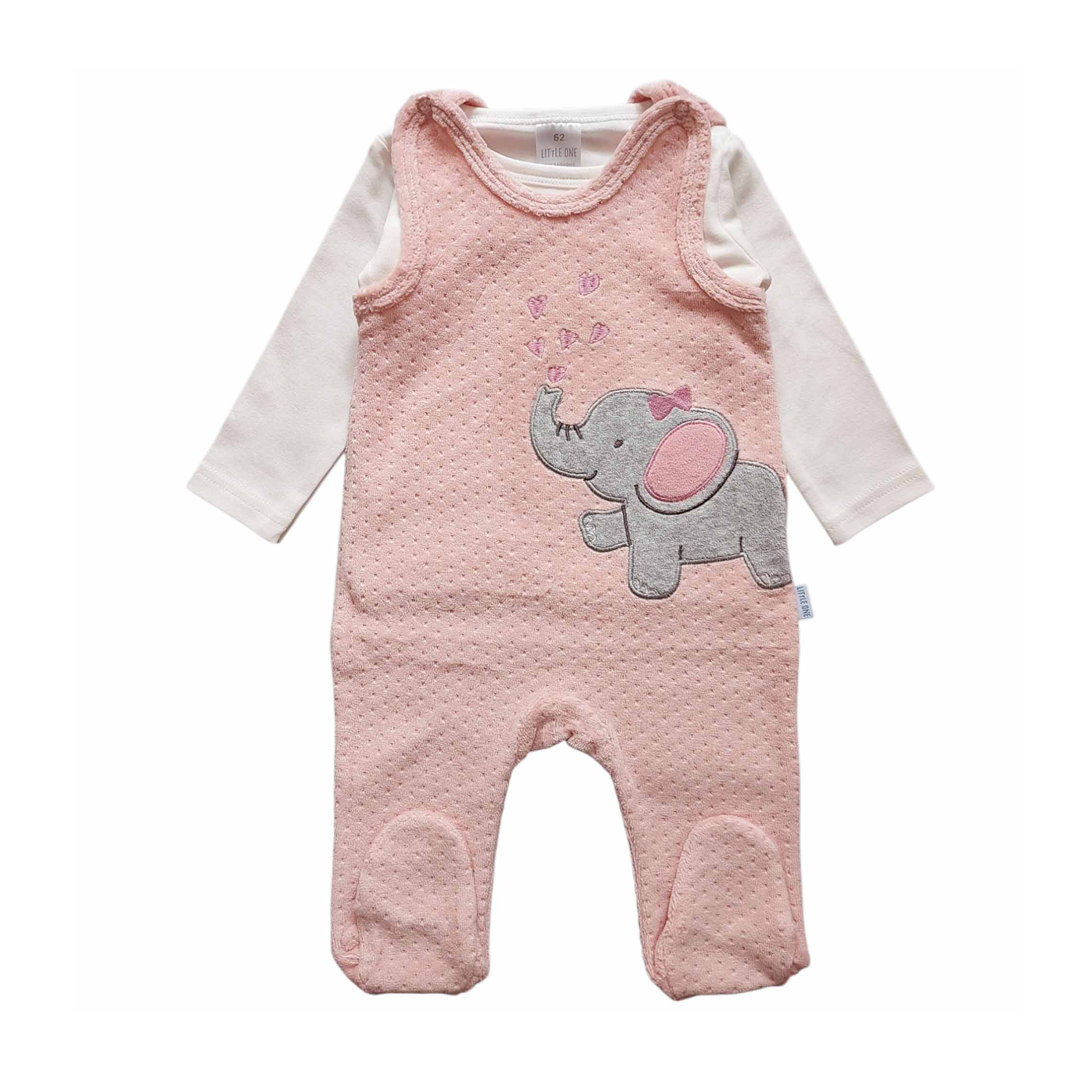 Strampler, LITTLE ONE, Pink – Besonderheit: Set bestehend aus Strampler und Langarmshirt
