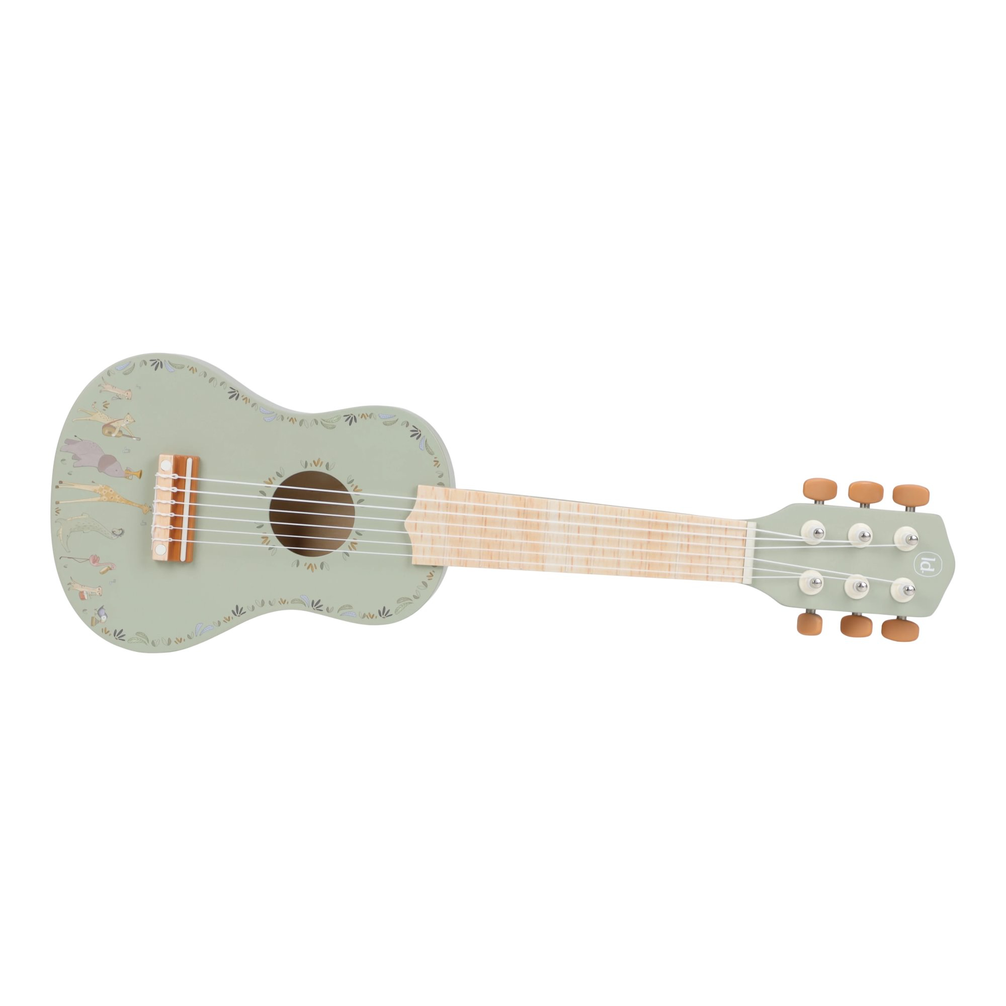 Musikinstrumente, LITTLE DUTCH, Grün – Besonderheit: Gitarre mit sechs Saiten