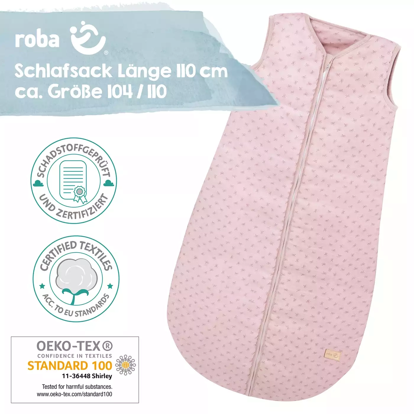 Ganzjahresschlafsäcke, roba, Pink – Produktansicht