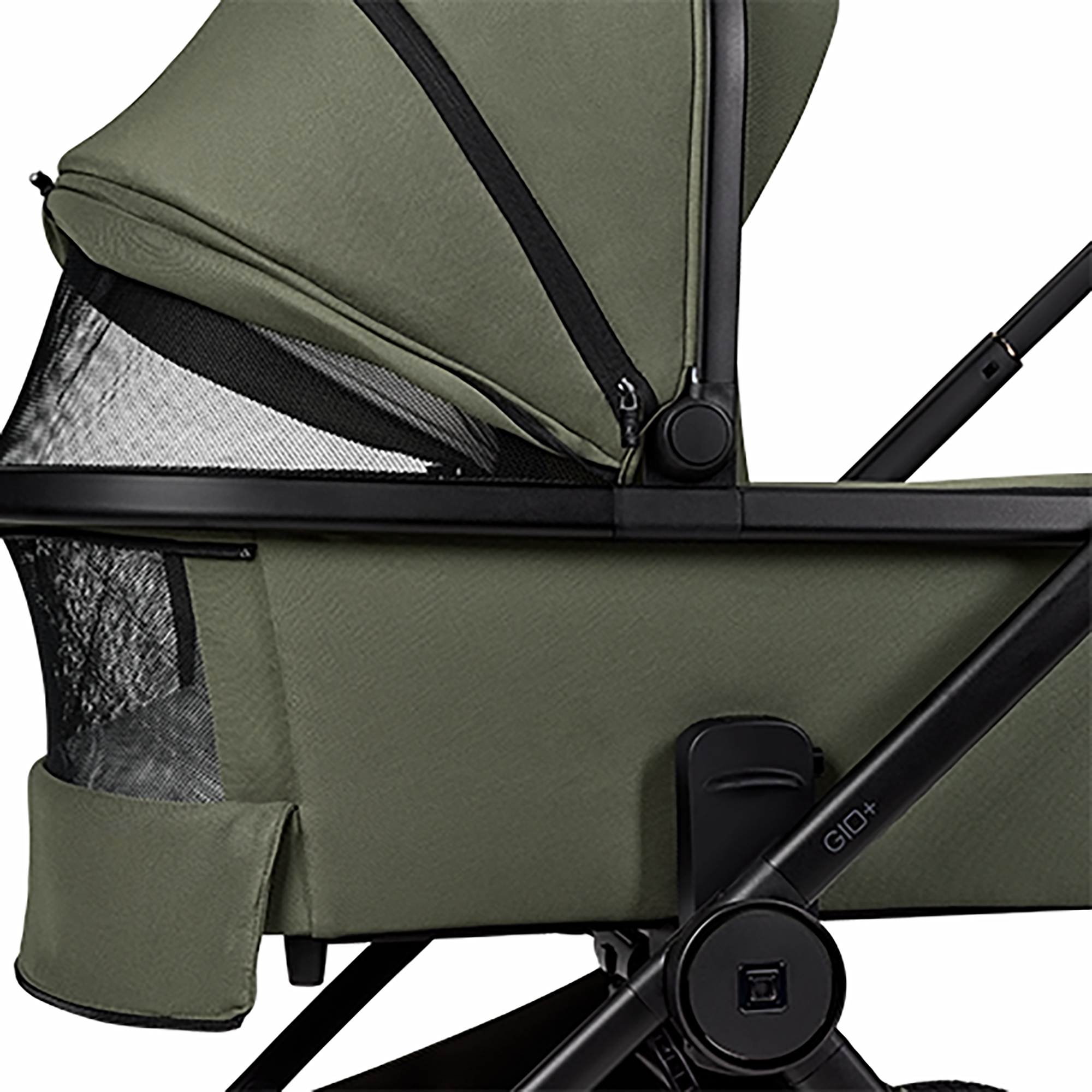 Kombi-Kinderwagen, MOON, Grün – Produktansicht