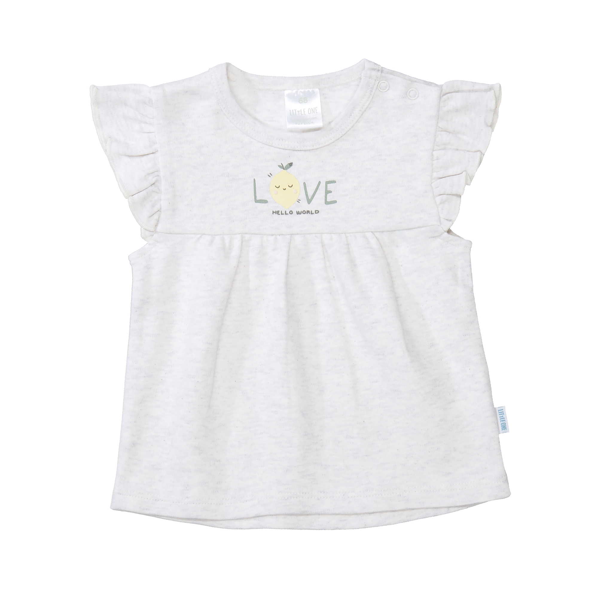 Kurzarmshirts, LITTLE ONE, Beige – Besonderheit: aus 100% Baumwolle