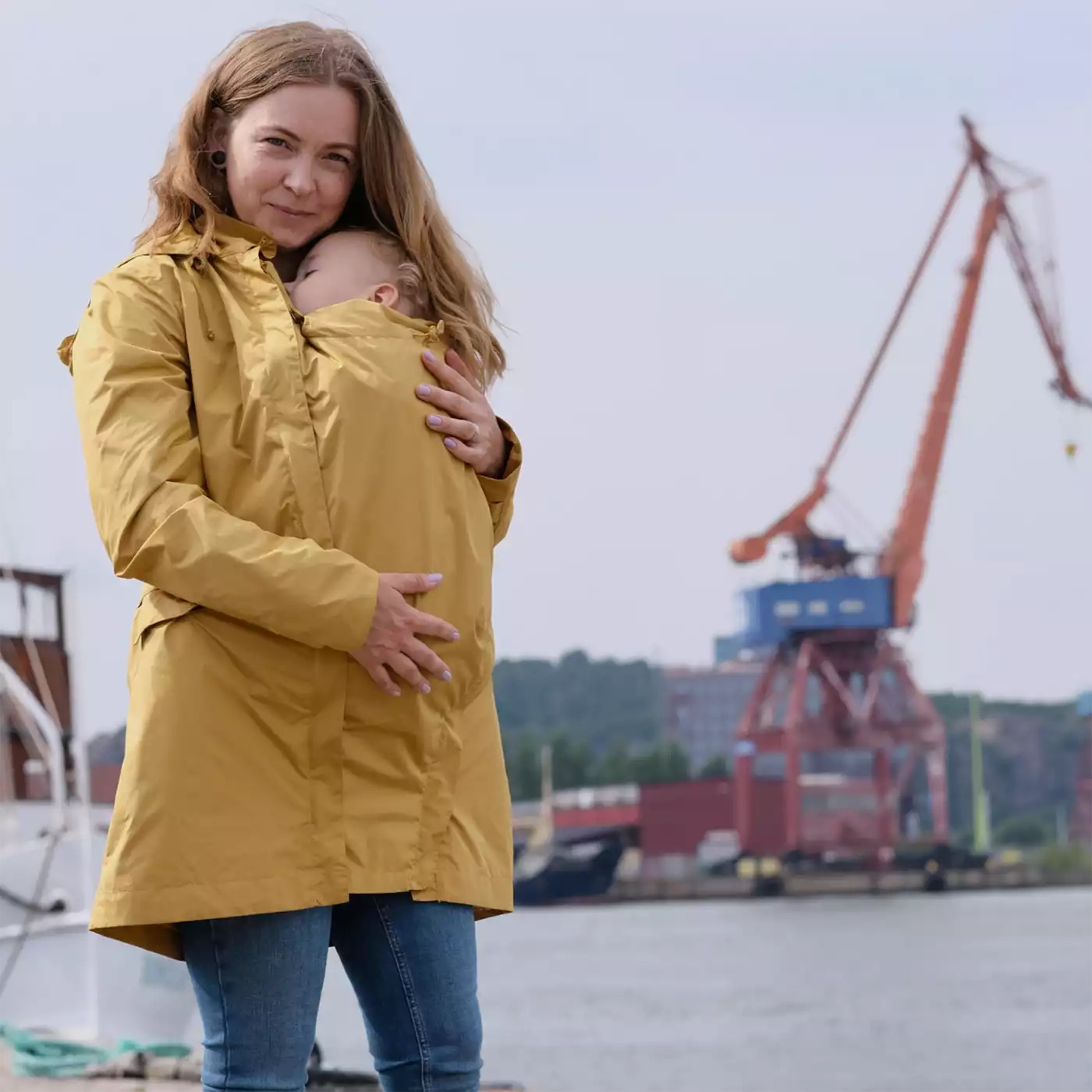 Tragejacken, mamalila, Gelb – Produktansicht