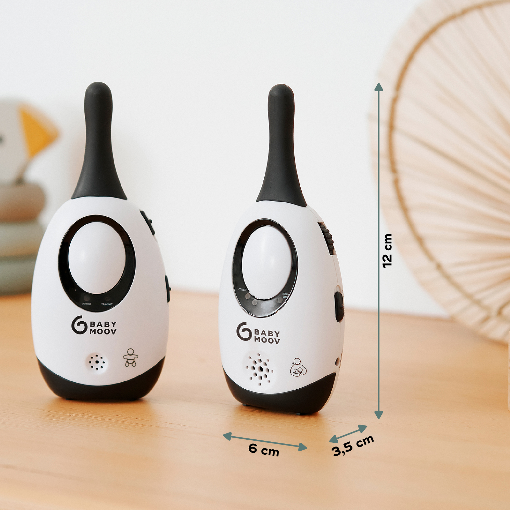 Audio Babyphone, babymoov, Weiß – Produktansicht