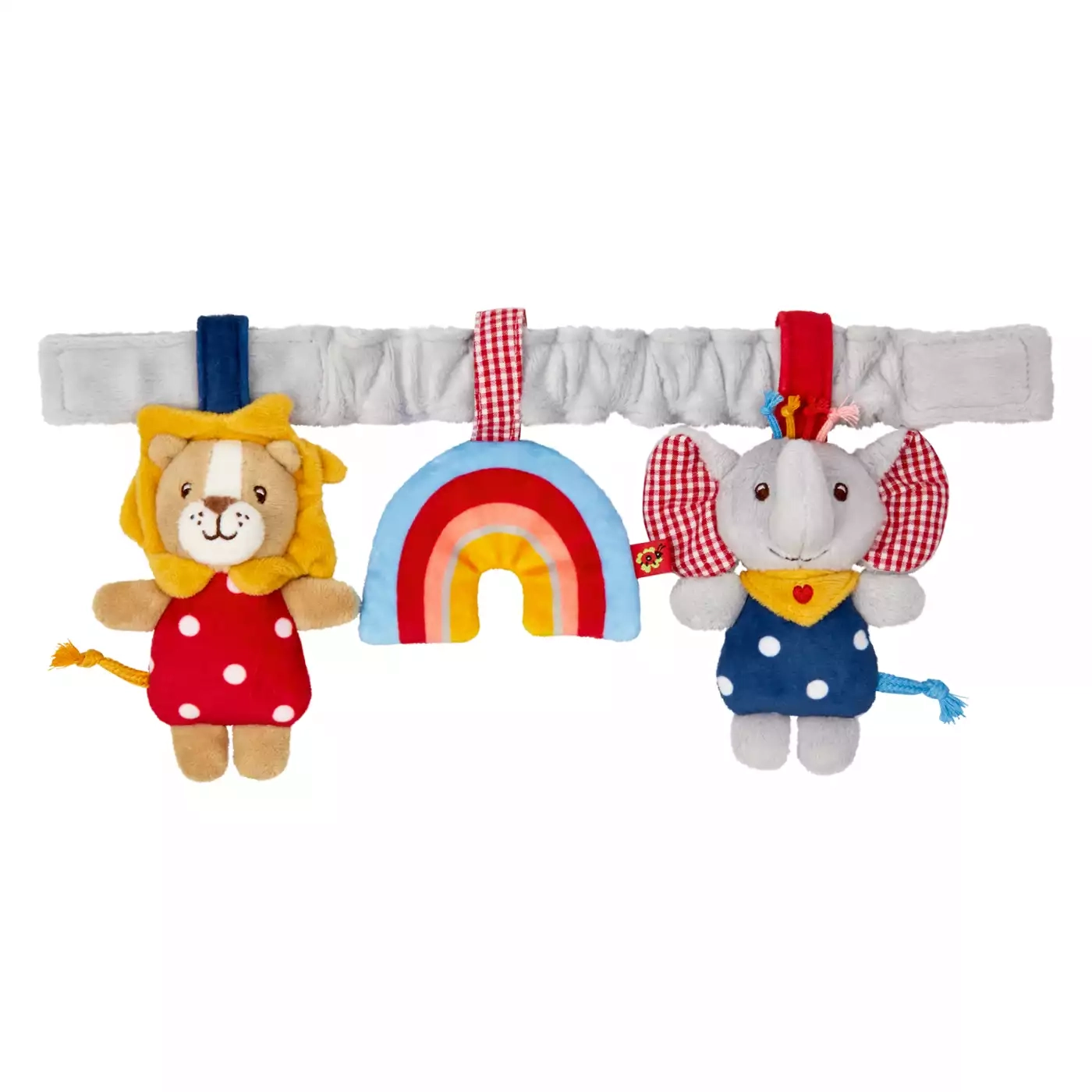 Schnullerketten, DIE SPIEGELBURG, Rot – Besonderheit: weicher Stoff