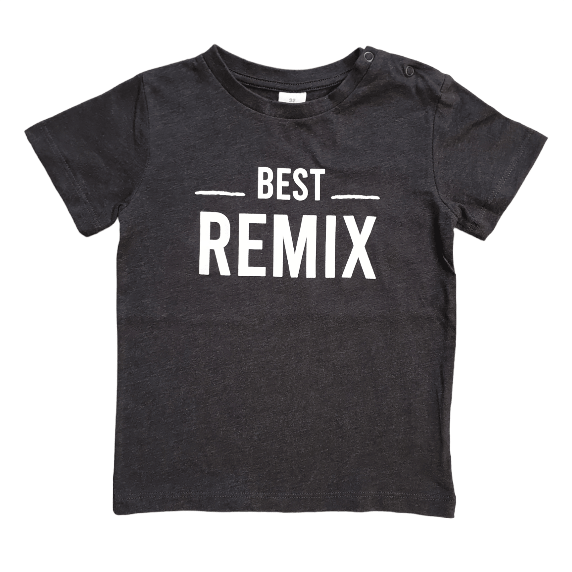 T-Shirt "Best Remix" LITTLE ONE Dunkelgrau M2000584425105 1